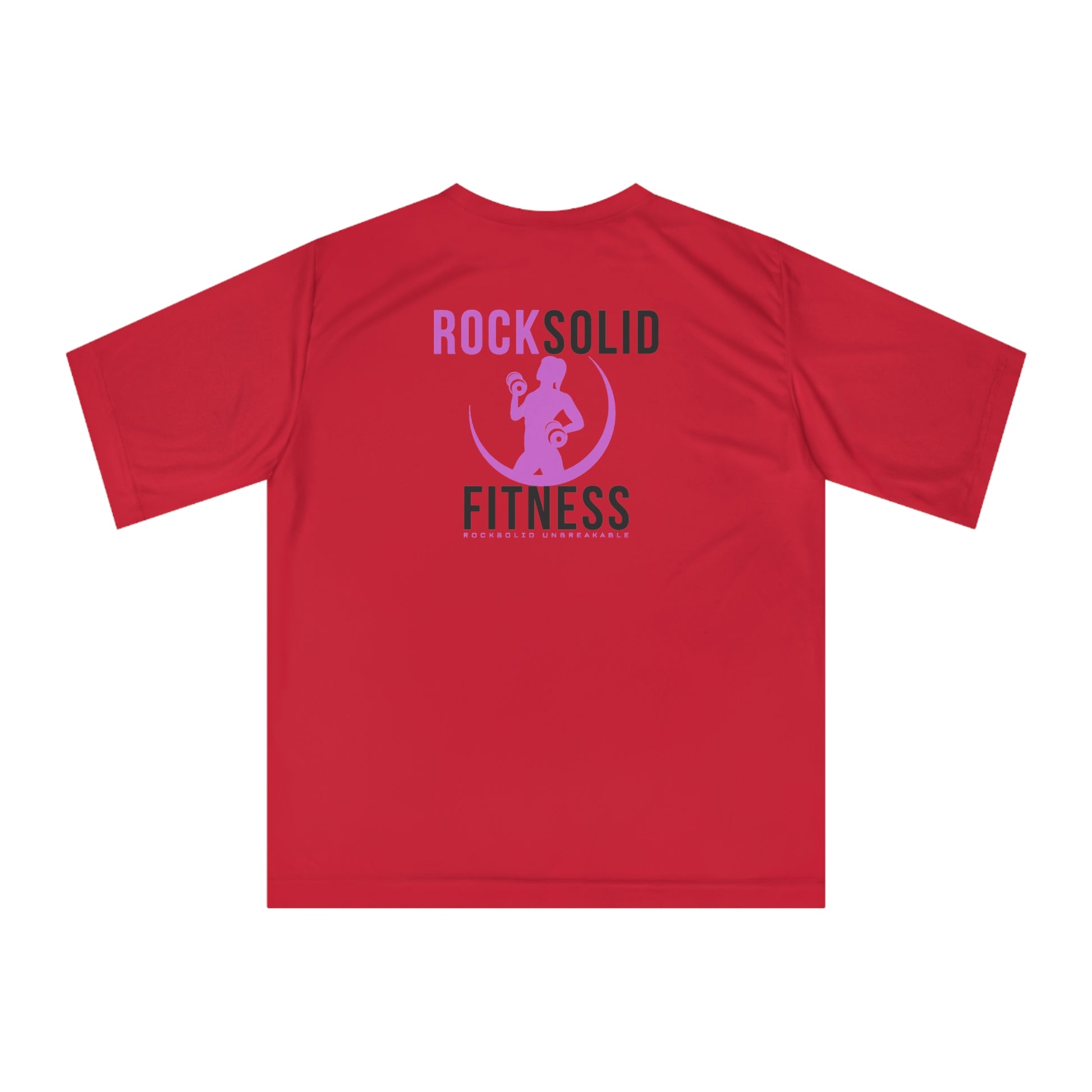 RockSolid Fitness Training Tee | Unisex Zone Performance T-shirt | Pink Lady - ZenGen USA