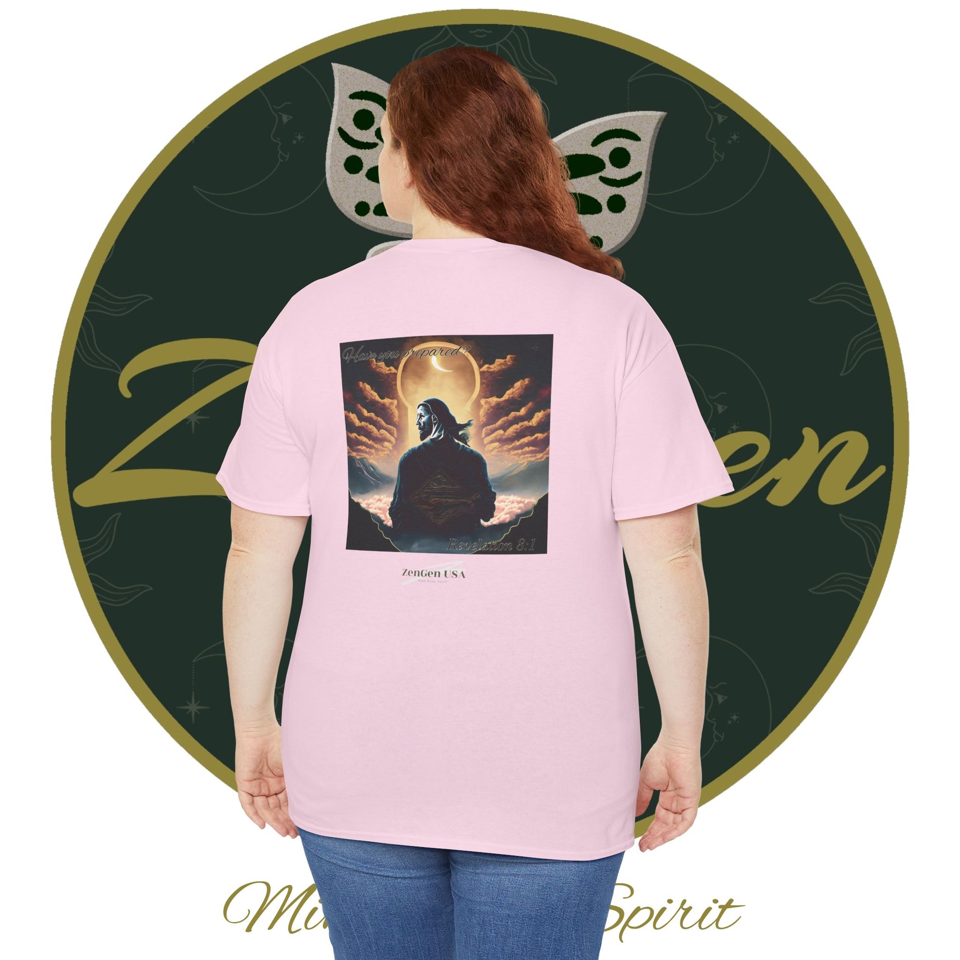 Apocalypse - 7th Seal Revelation 8:1 - Unisex Heavy Cotton Tee - Revelation Collection - ZenGen USA - ZenGen USA