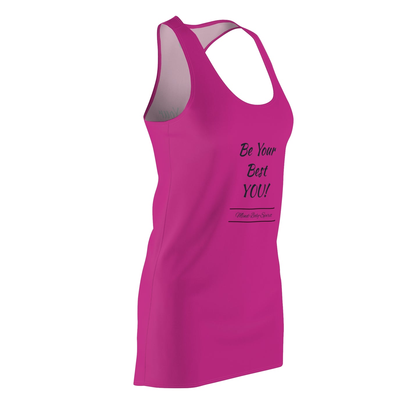 Be Your Best YOU! ZenGen - Pink Women's Cut & Sew Racerback Dress - ZenGen USA