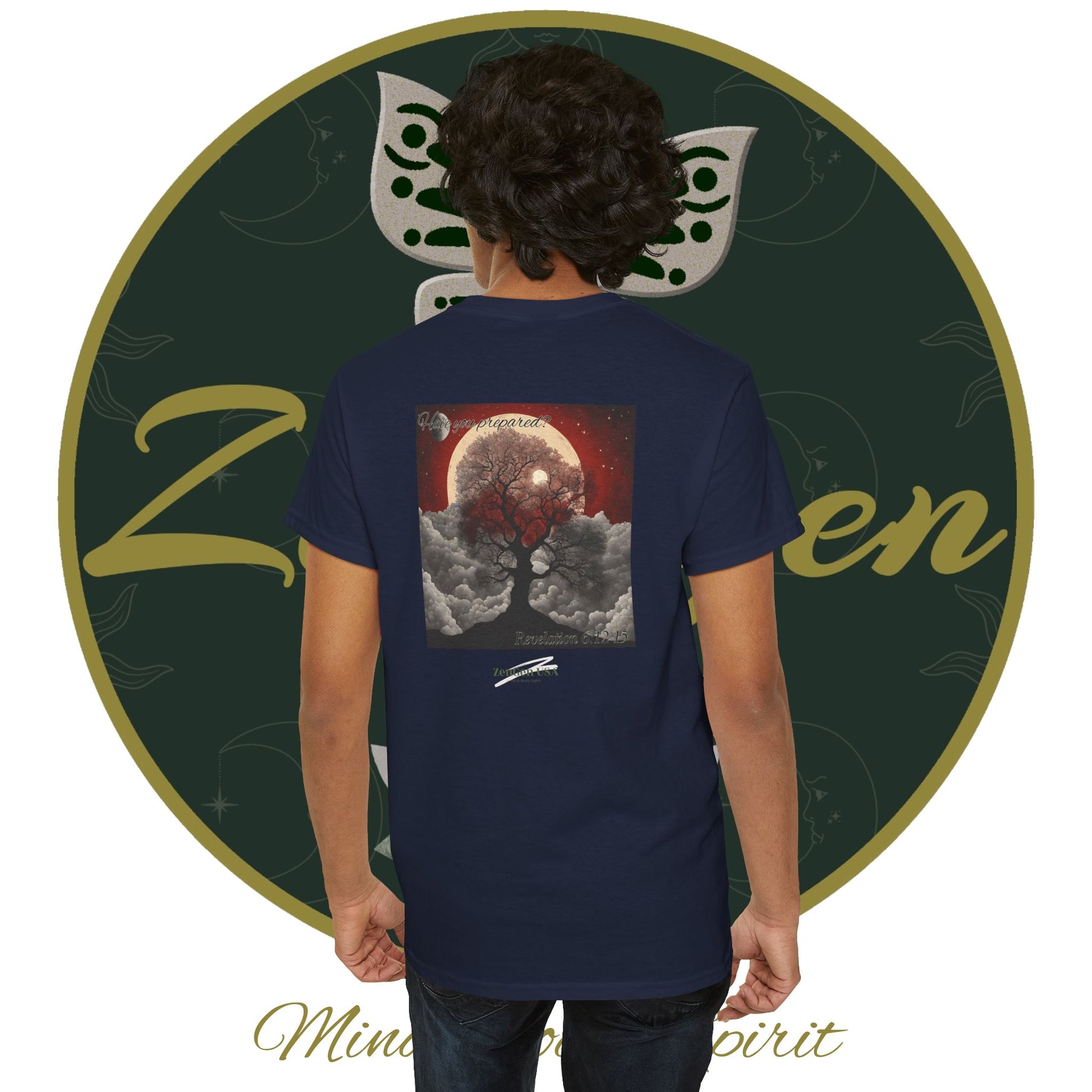 Apocalypse - 6th Seal Revelation 6:12-15 - Unisex Heavy Cotton Tee - Revelation Collection - ZenGen USA - ZenGen USA