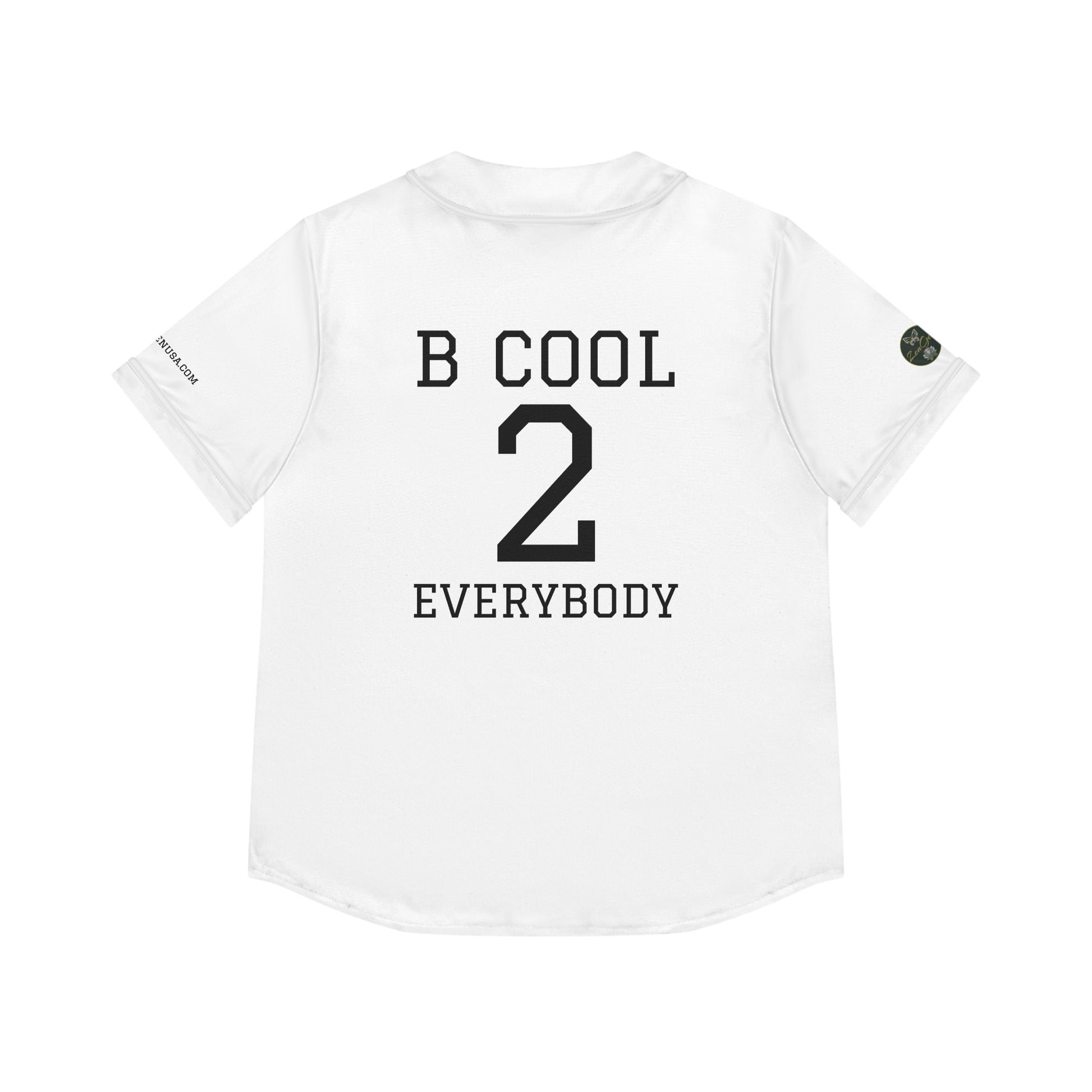 ZenGen BCOOL2EVERYBODY Women's Baseball Jersey - In White - ZenGen USA