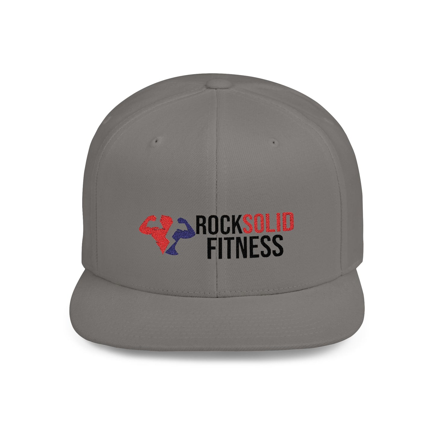 RockSolid Fitness Flat Bill Snapback Cap - Stylish Workout Gear - ZenGen USA