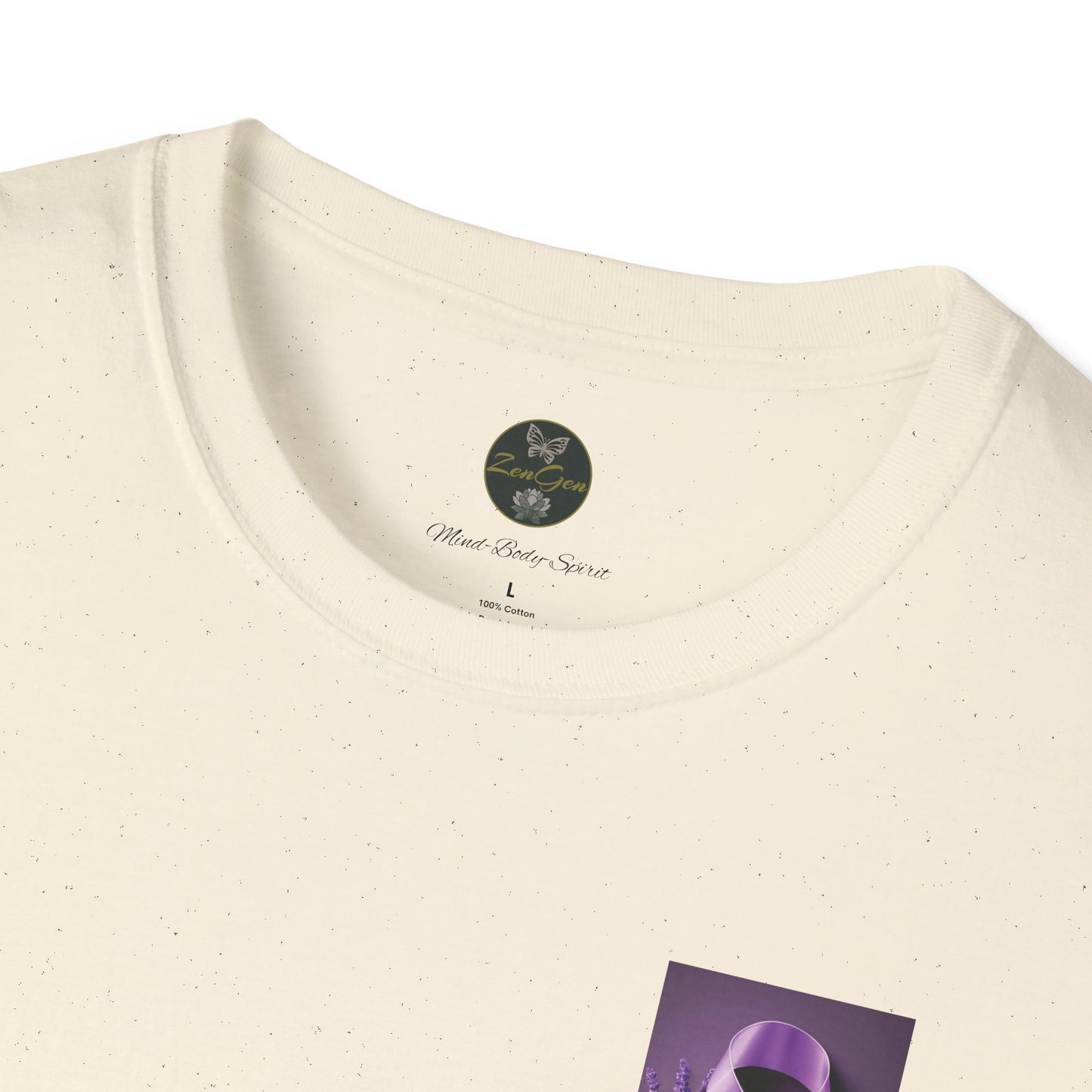 SURVIVOR Lavender Ribbon - Unisex Softstyle T-Shirt - Cancer Awareness all Forms - ZenGen USA