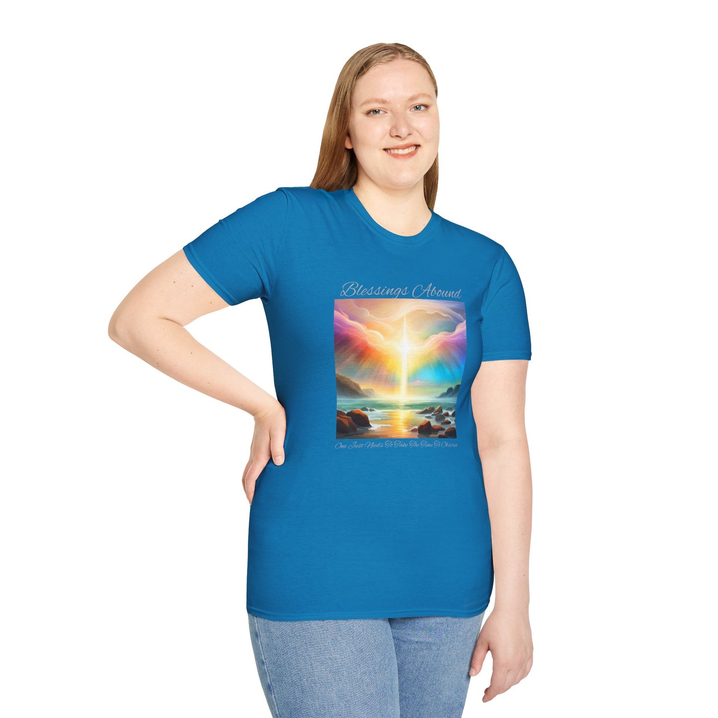 Blessings Abound - Unisex Softstyle T-Shirt - ZenGen USA