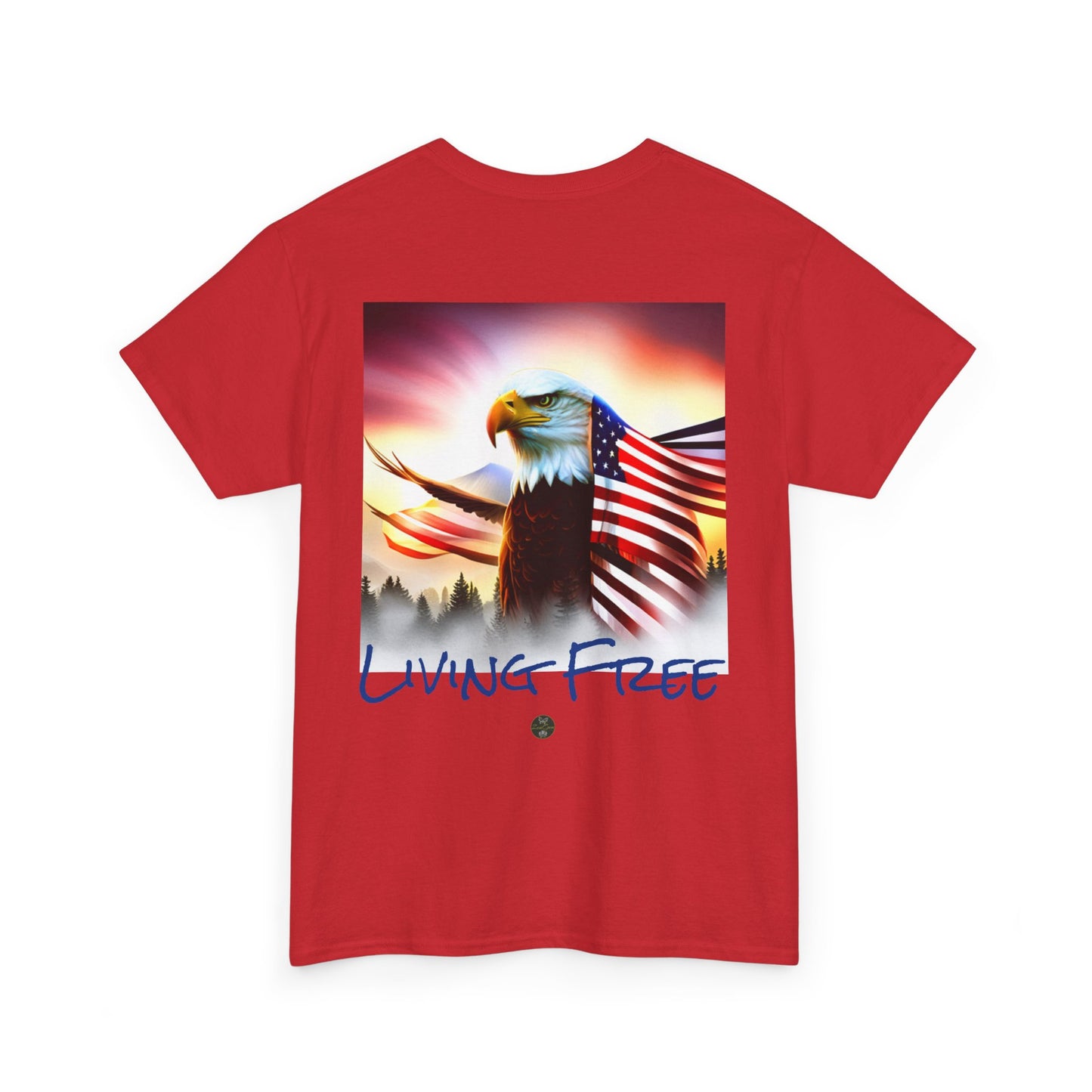 LIBERTY, Living Free - Unisex Heavy Cotton Tee - ZenGen USA - ZenGen USA