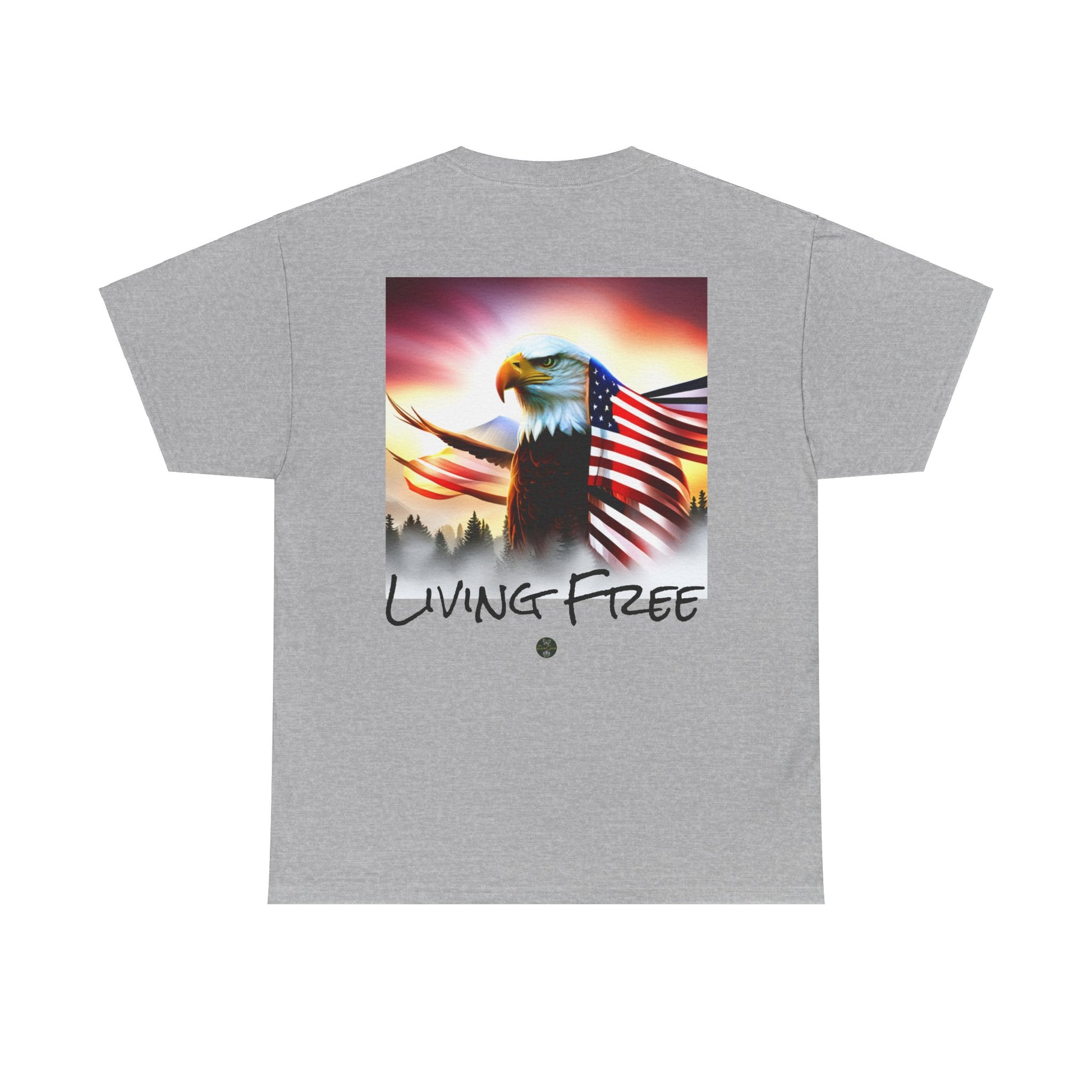 LIBERTY, Living Free - Unisex Heavy Cotton Tee - ZenGen USA - ZenGen USA