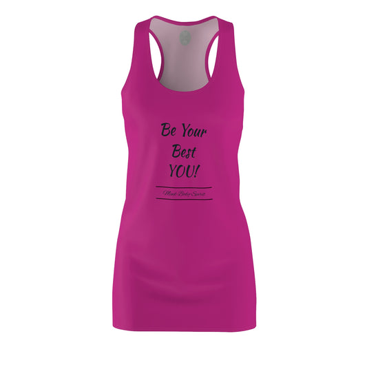 Be Your Best YOU! ZenGen - Pink Women's Cut & Sew Racerback Dress - ZenGen USA