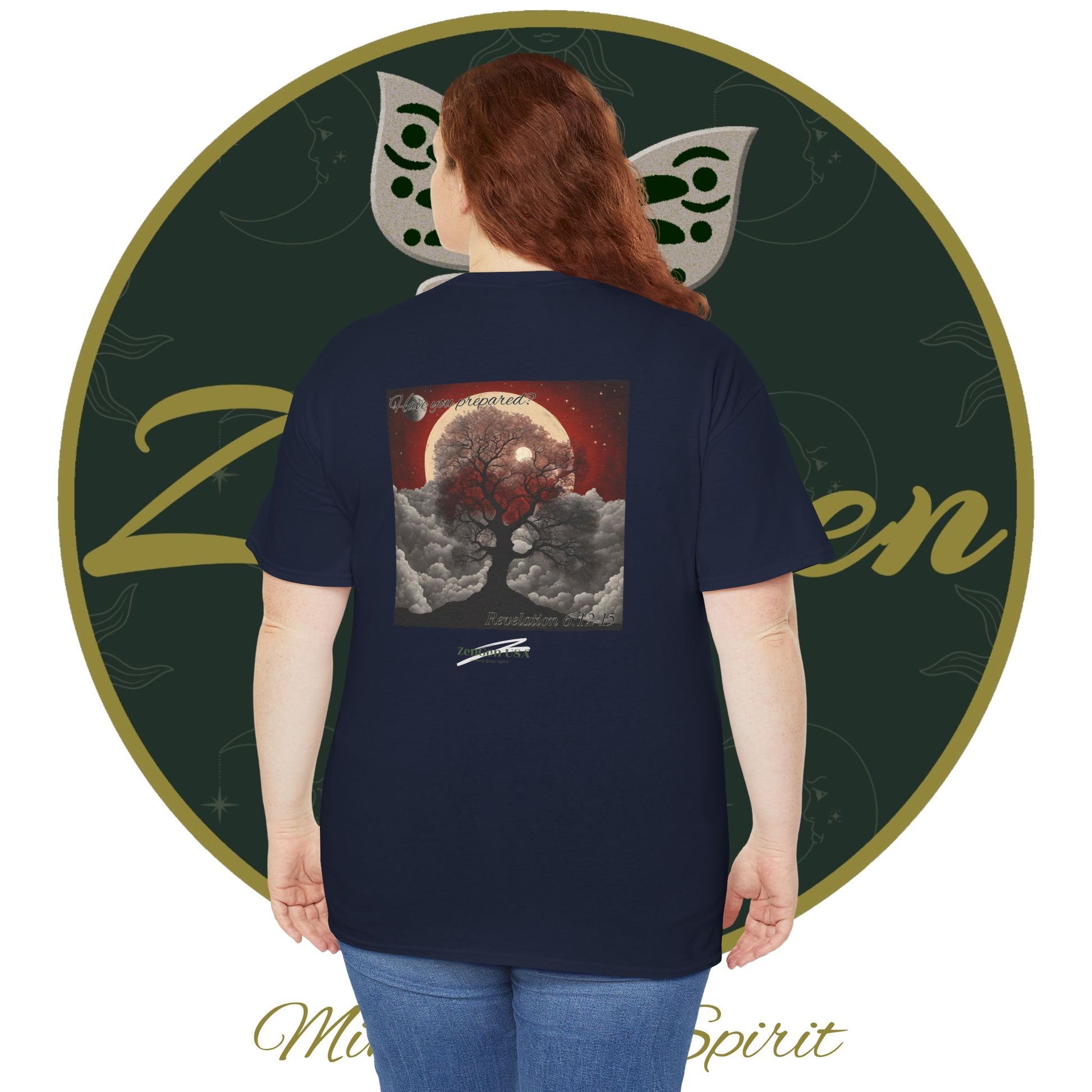 Apocalypse - 6th Seal Revelation 6:12-15 - Unisex Heavy Cotton Tee - Revelation Collection - ZenGen USA - ZenGen USA