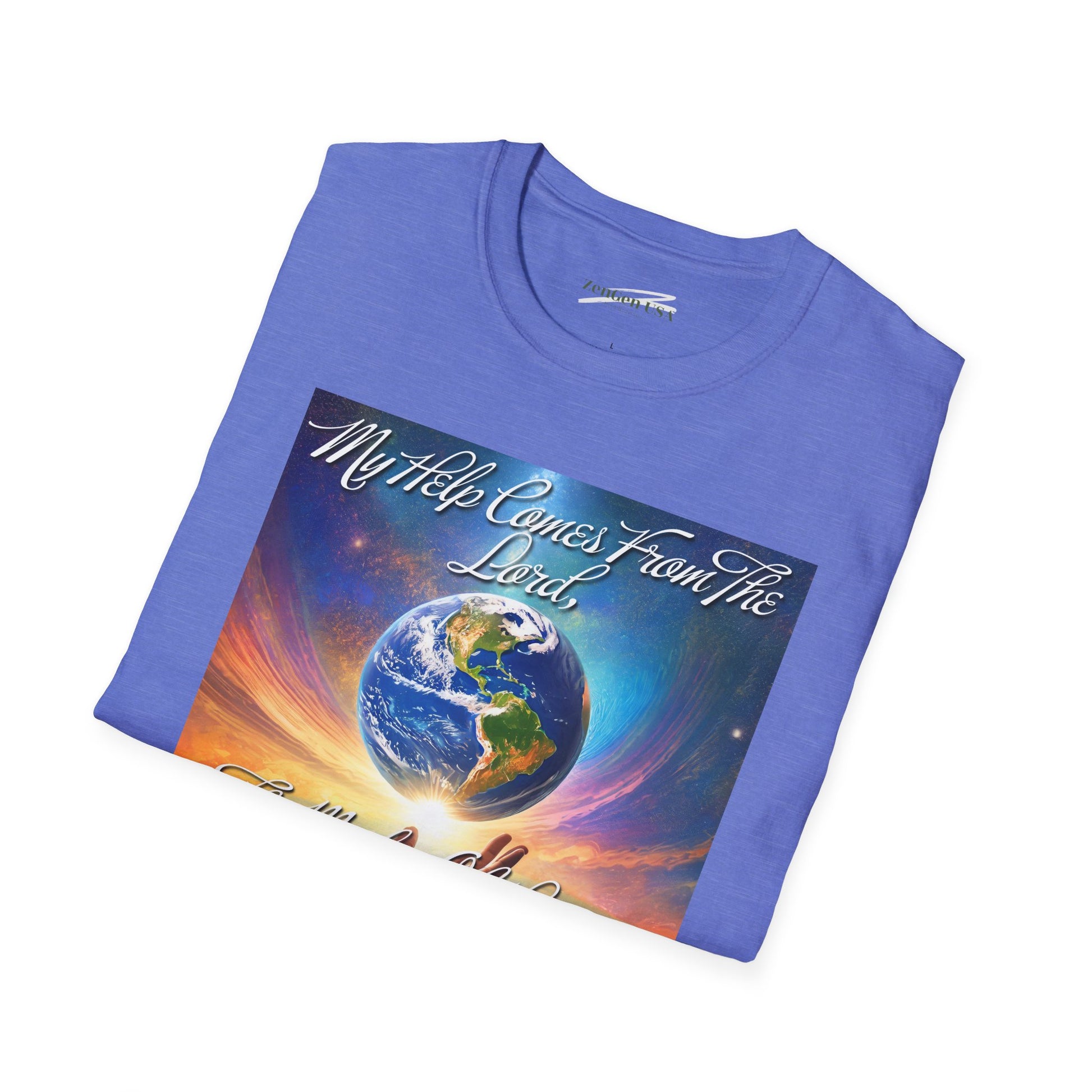 ZenGen USA Psalm 121:2 My Help Comes From The Lord... - Unisex Softstyle T-Shirt - ZenGen USA