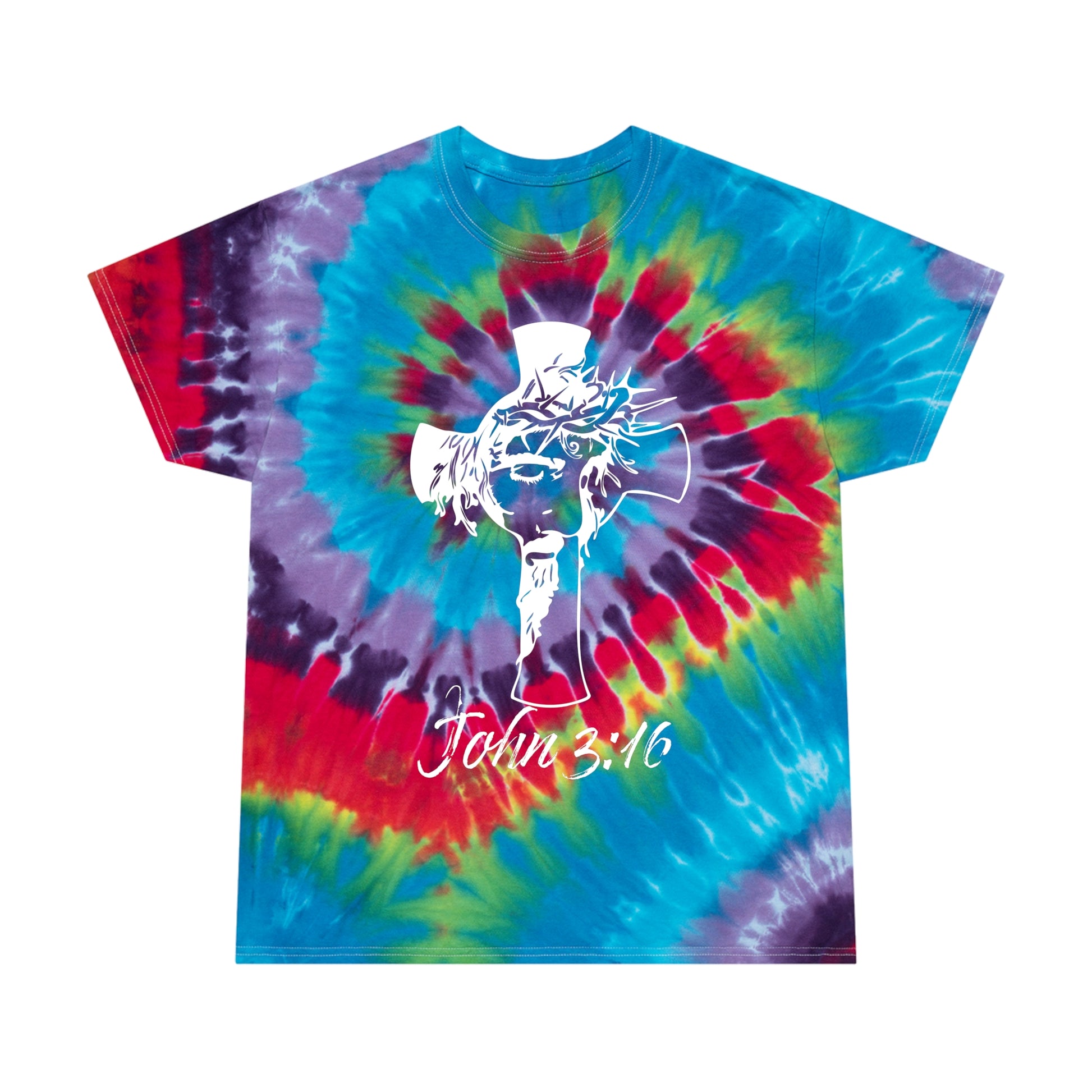 Sacrifice John 3:16 | Tie-Dye Tee, Spiral | 2 Styles | ZenGen USA - ZenGen USA