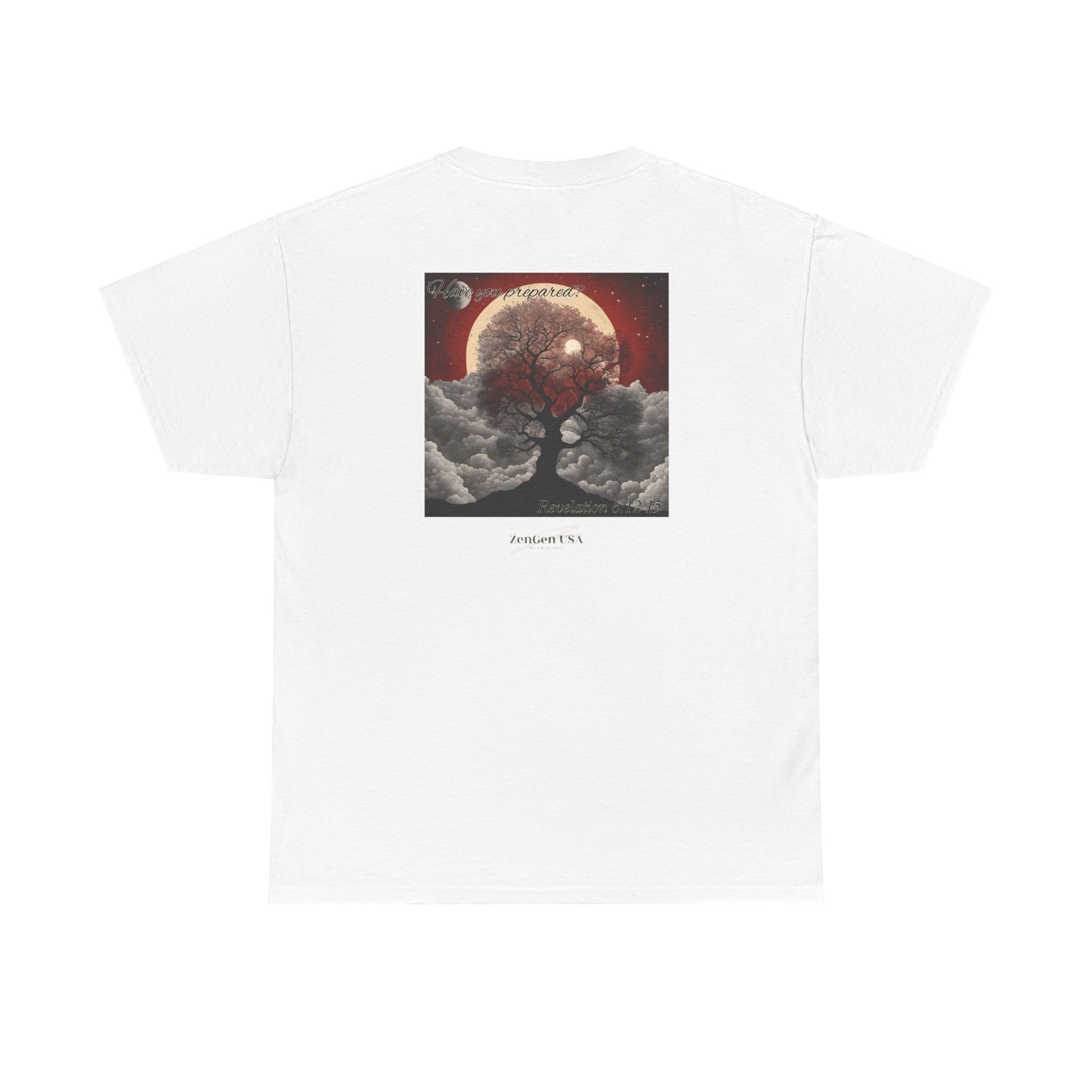 Apocalypse - 6th Seal Revelation 6:12-15 - Unisex Heavy Cotton Tee - Revelation Collection - ZenGen USA - ZenGen USA