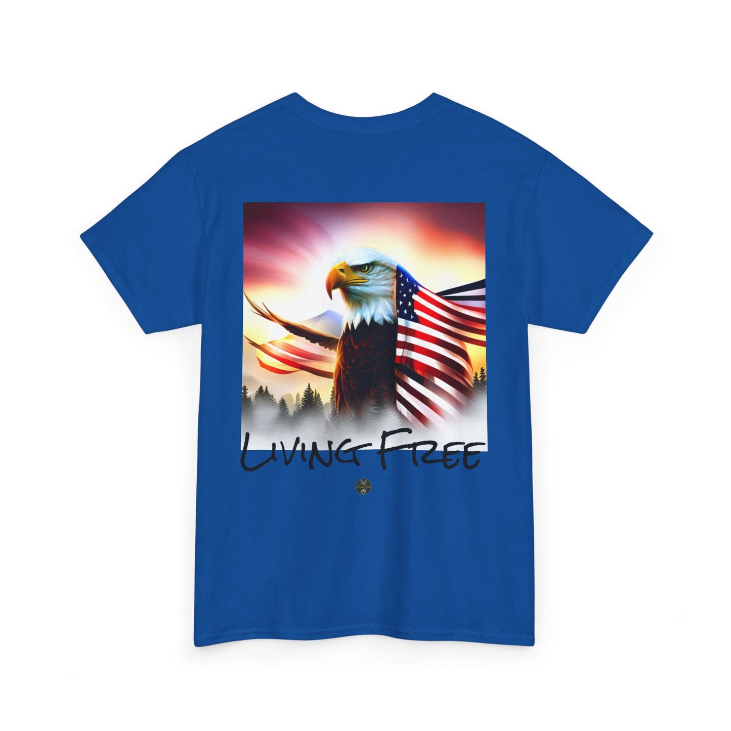 LIBERTY, Living Free - Unisex Heavy Cotton Tee - ZenGen USA - ZenGen USA