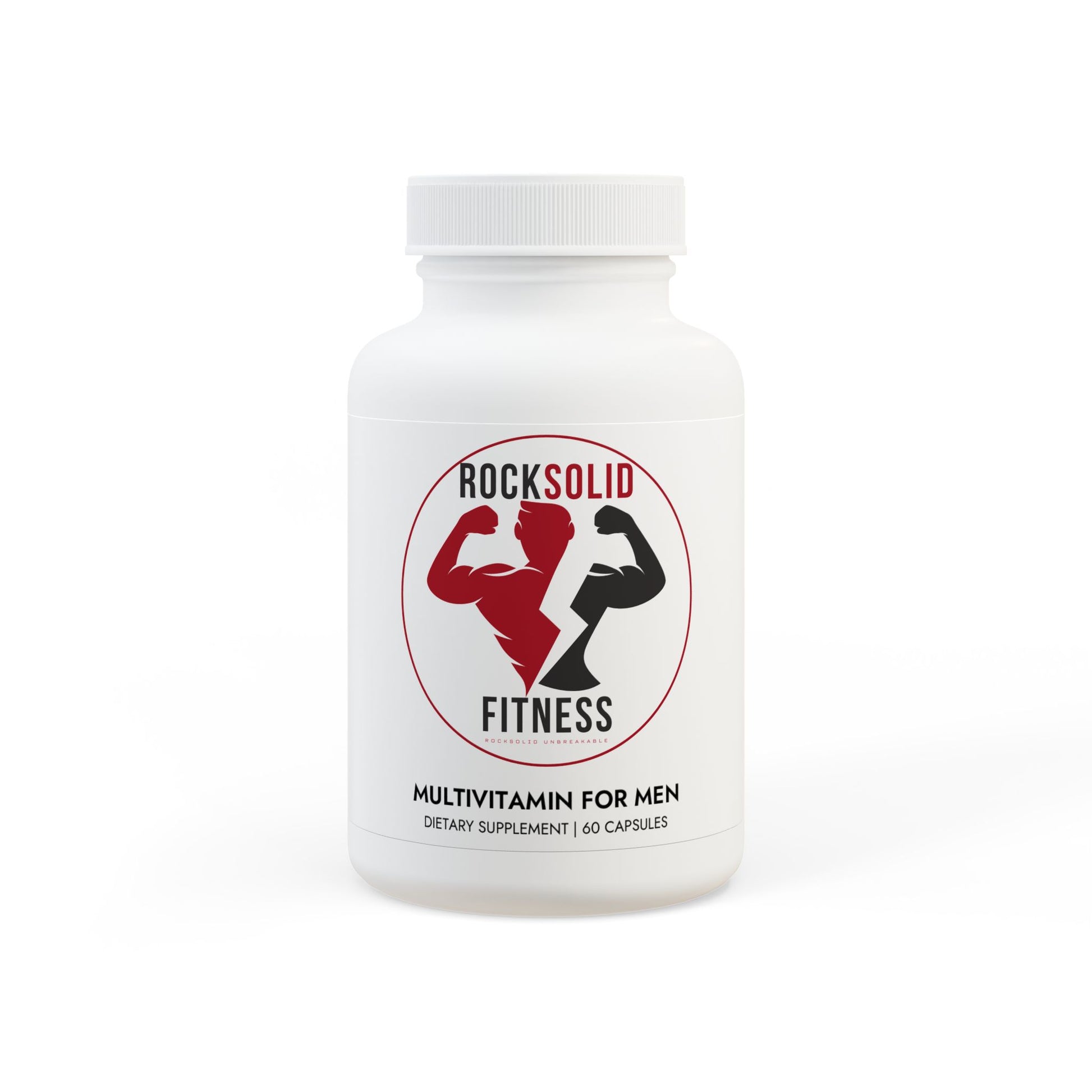 RockSolid Fitness Multivitamin for Men Supplement (60 Capsules) - ZenGen USA