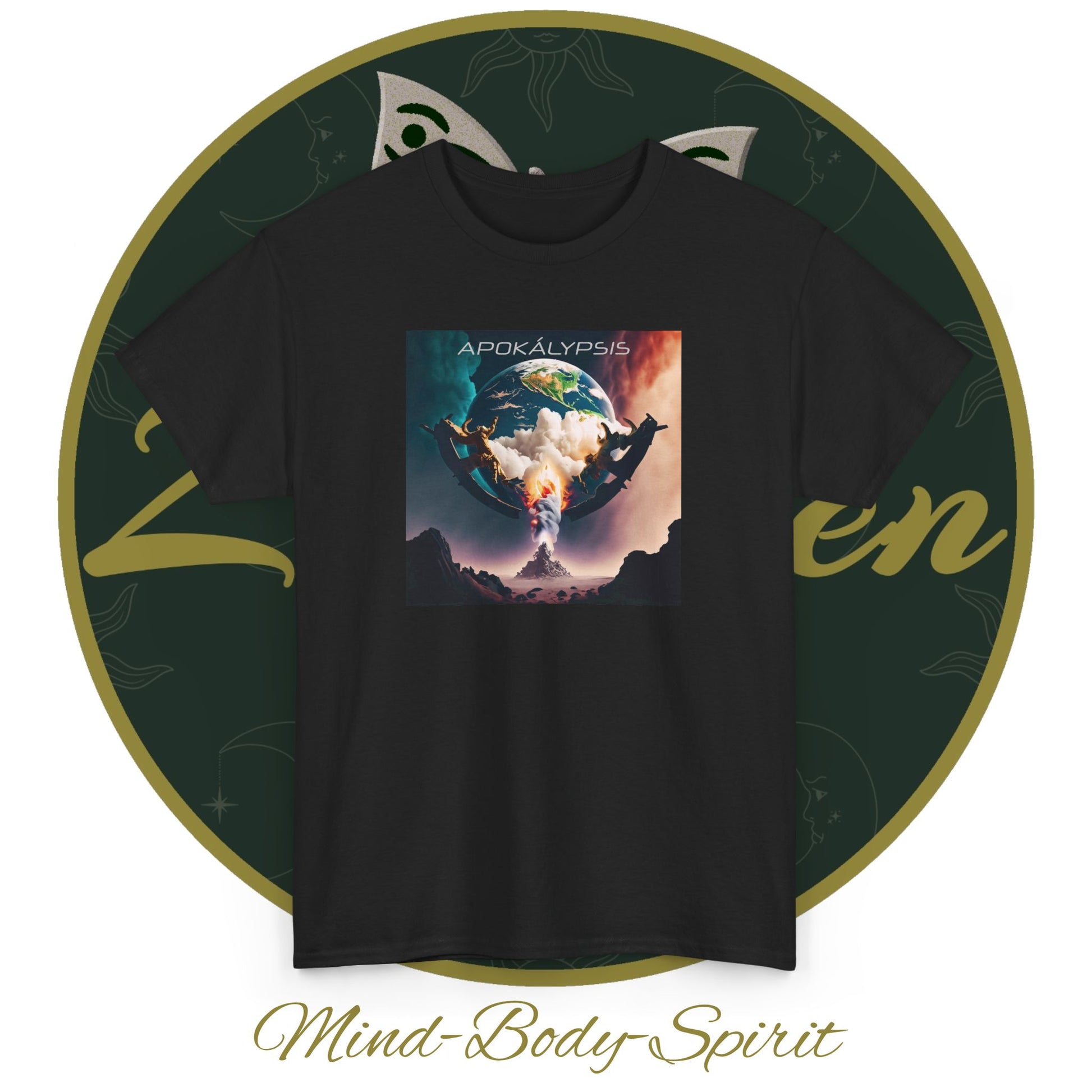 Apocalypse - 2nd Seal Revelation 6:3,4 - Unisex Heavy Cotton Tee - Revelation Collection - ZenGen USA - ZenGen USA