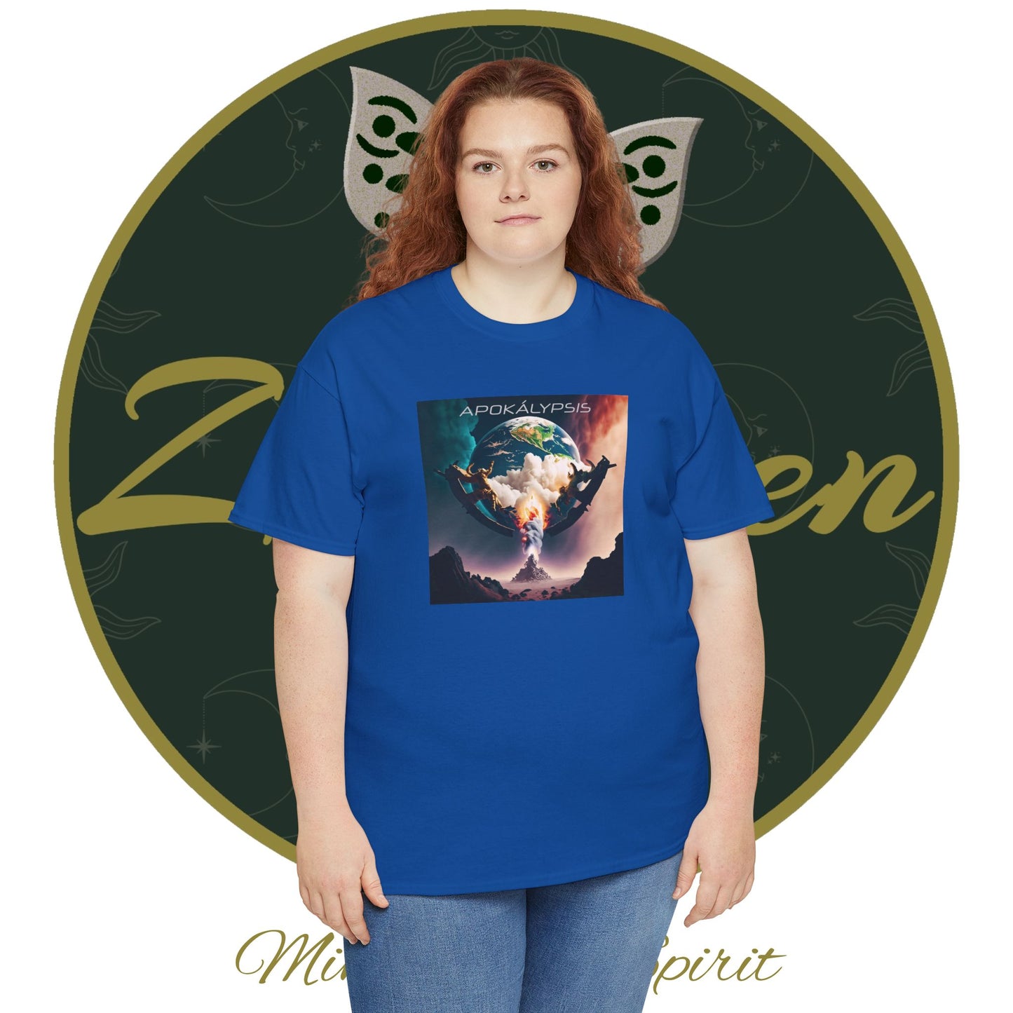 Apocalypse - 7th Seal Revelation 8:1 - Unisex Heavy Cotton Tee - Revelation Collection - ZenGen USA - ZenGen USA