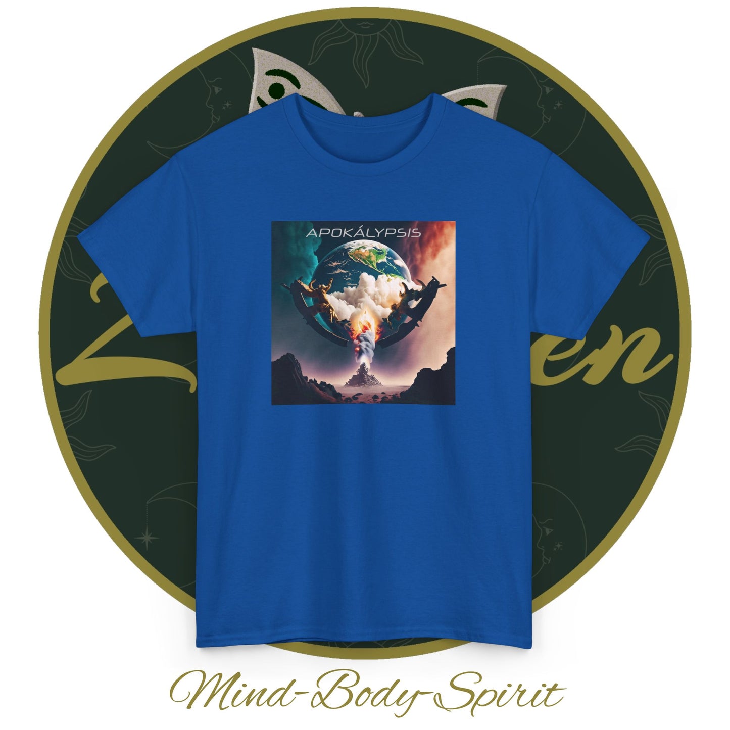 Apocalypse - 1st Seal Revelation 6:2 - Unisex Heavy Cotton Tee - Revelation Collection - ZenGen USA - ZenGen USA