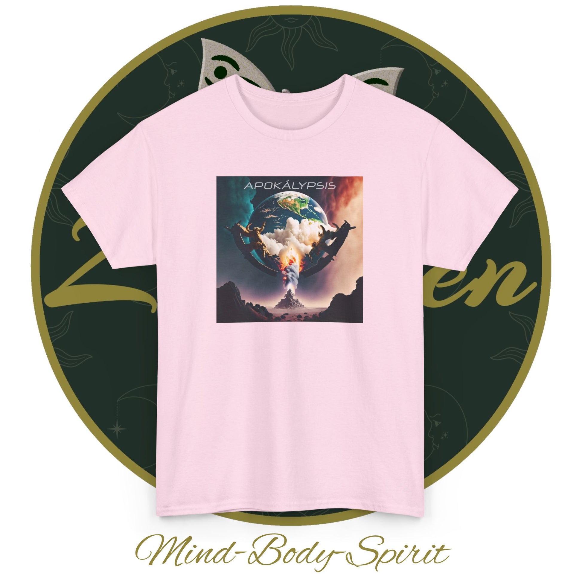 Apocalypse - 2nd Seal Revelation 6:3,4 - Unisex Heavy Cotton Tee - Revelation Collection - ZenGen USA - ZenGen USA