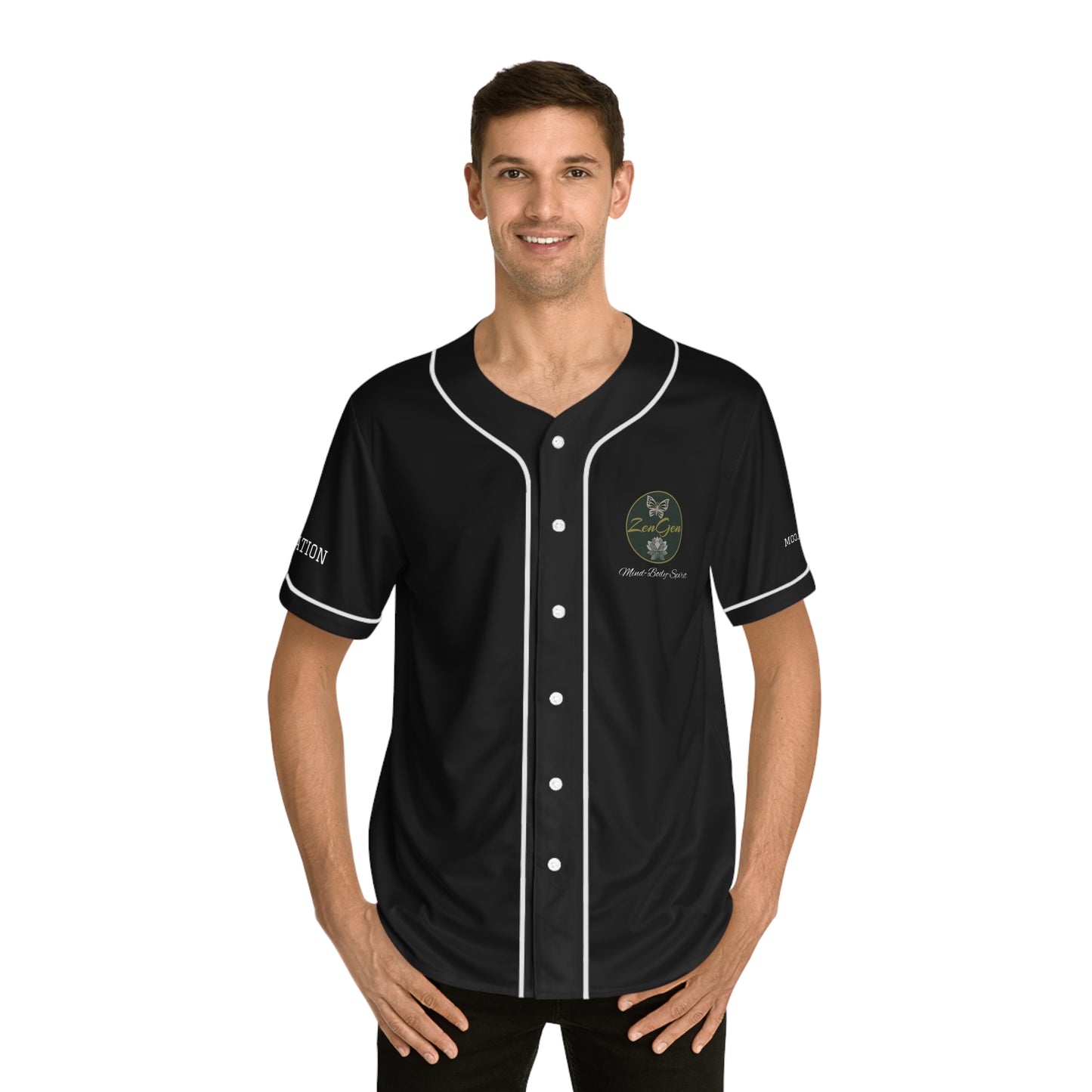 ZenGen BCOOL2EVERYBODY Men's Baseball Jersey - In Black - ZenGen USA