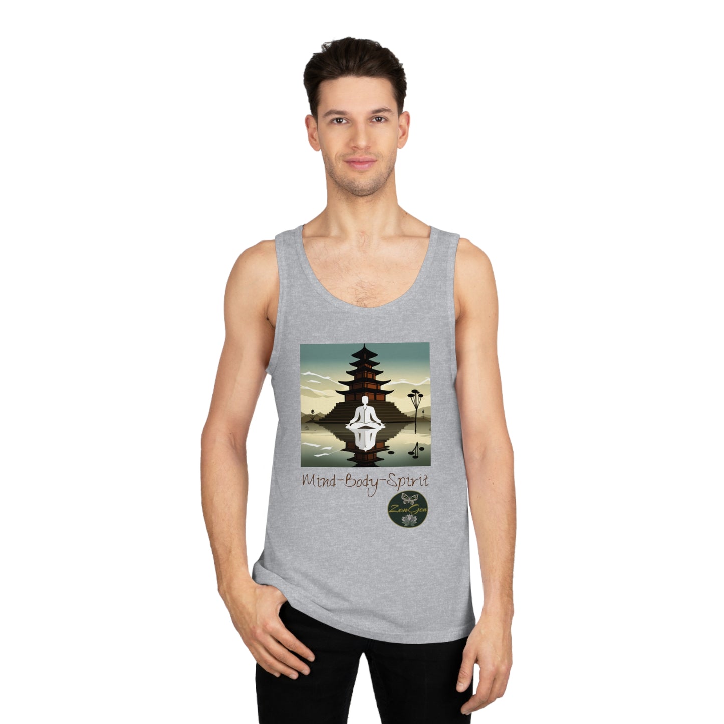Mind-Body-Spirit, Unisex Softstyle™ Tank Top - ZenGen USA