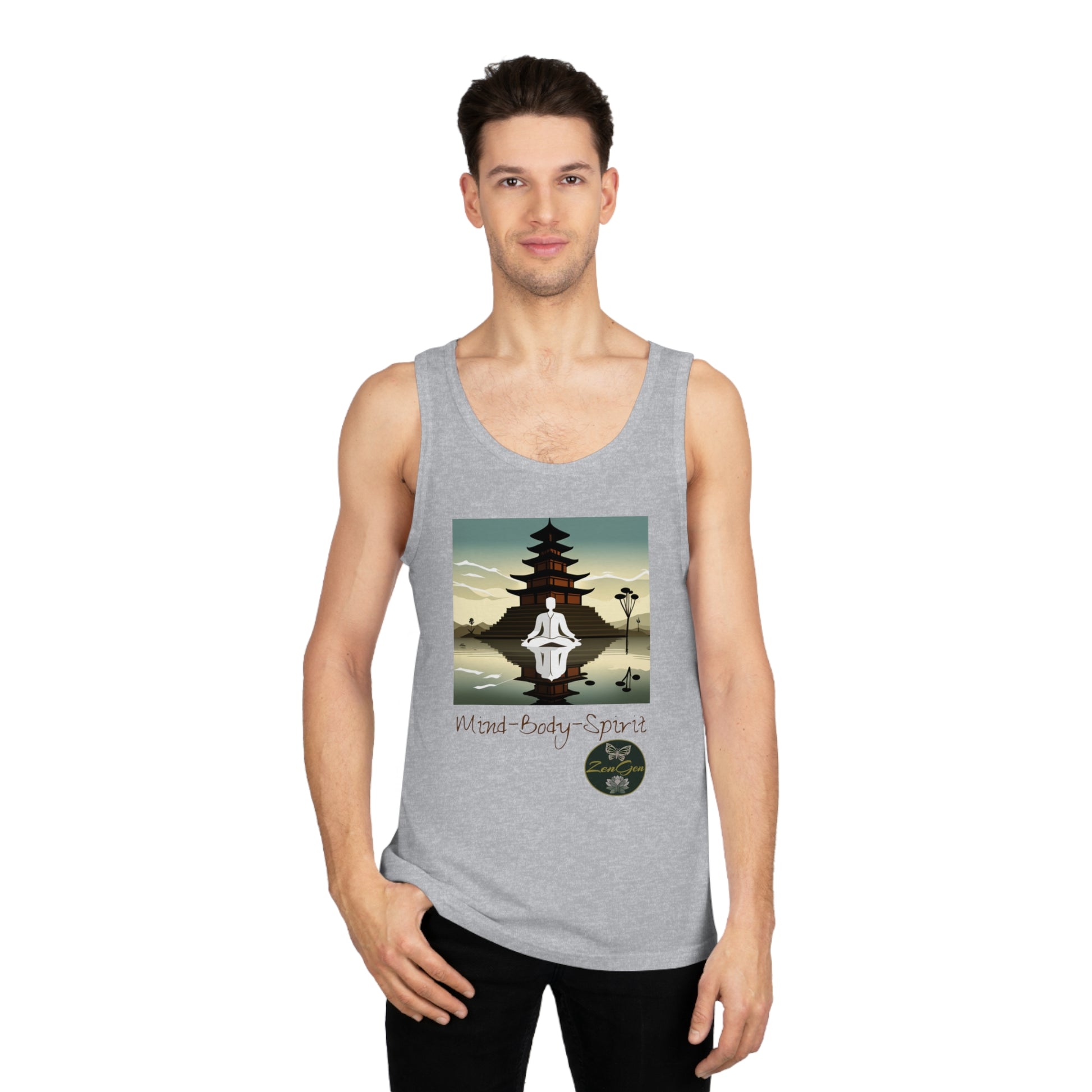 Mind-Body-Spirit, Unisex Softstyle™ Tank Top - ZenGen USA