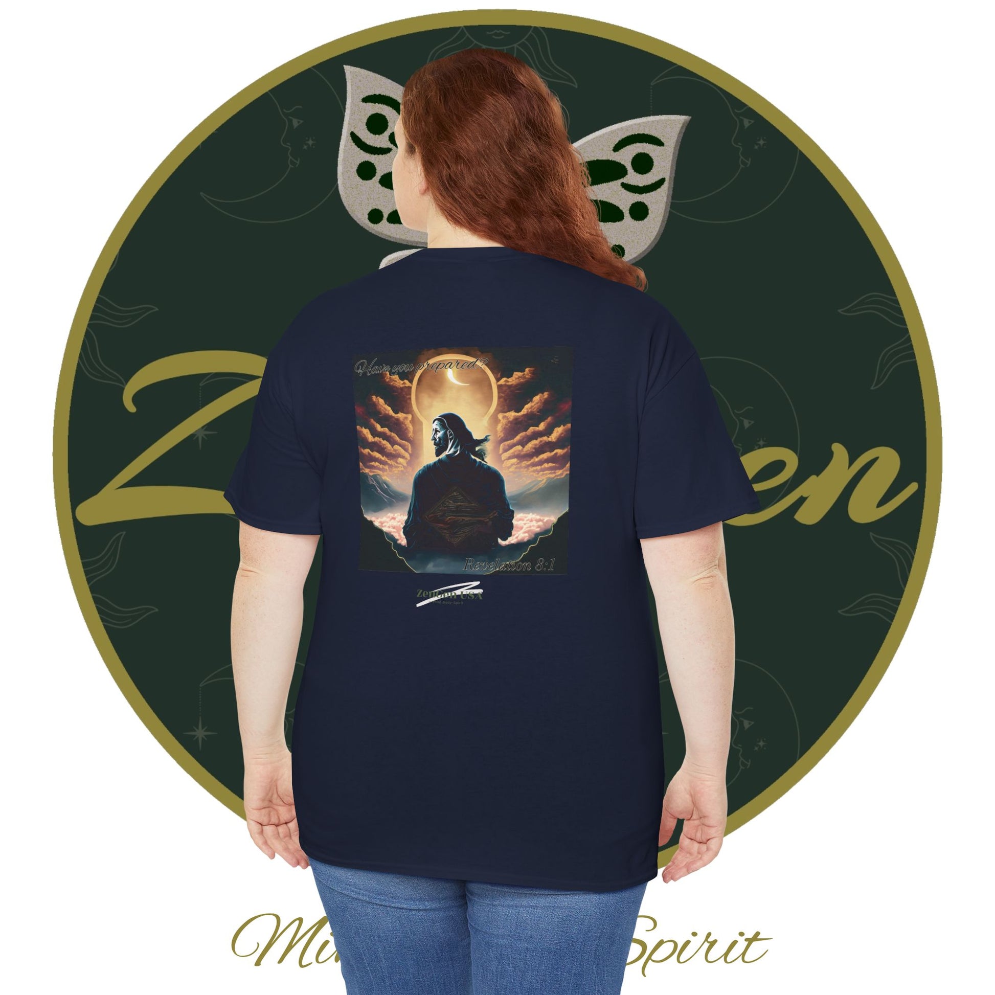 Apocalypse - 7th Seal Revelation 8:1 - Unisex Heavy Cotton Tee - Revelation Collection - ZenGen USA - ZenGen USA