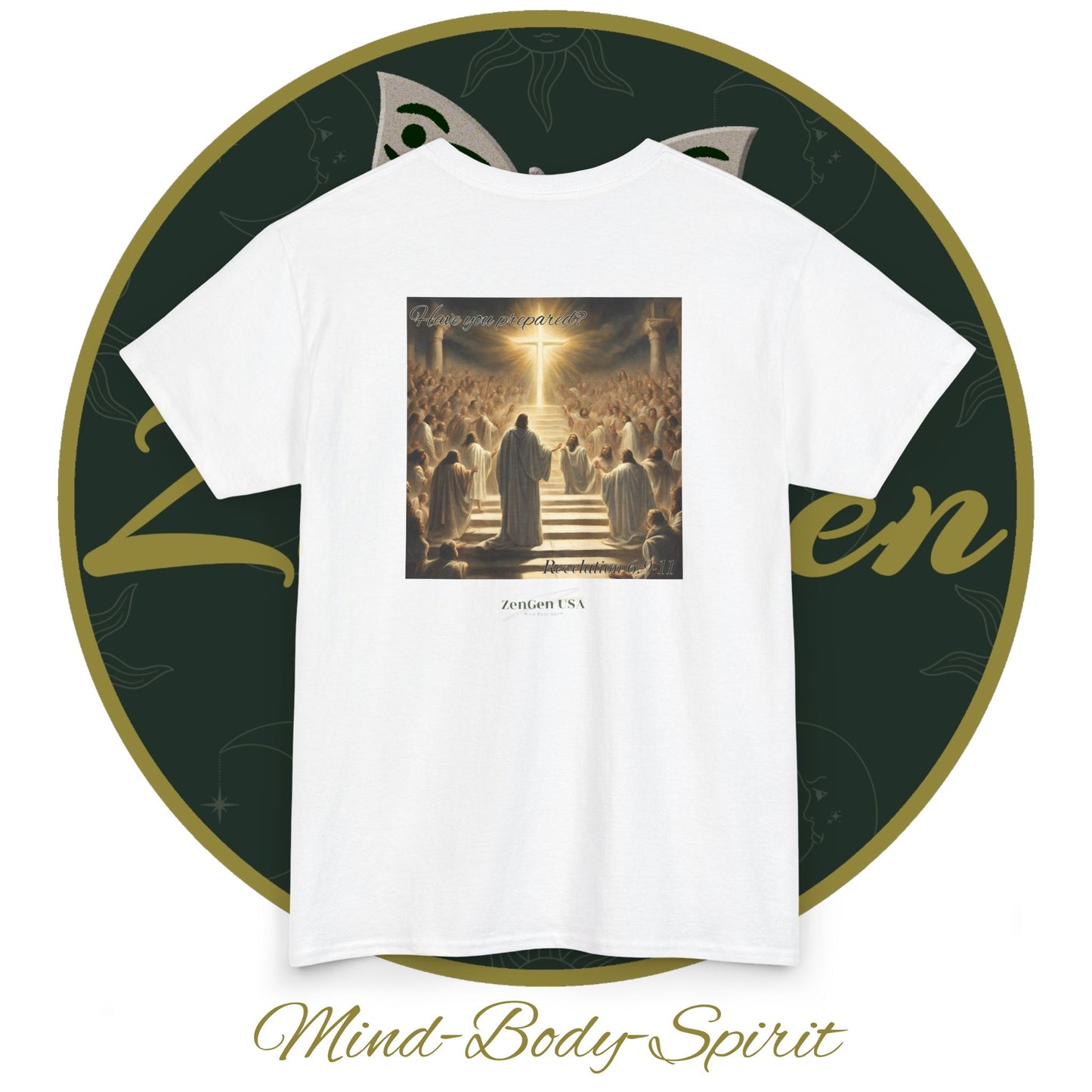 Apocalypse - 5th Seal Revelation 6:9-11 - Unisex Heavy Cotton Tee - Revelation Collection - ZenGen USA - ZenGen USA