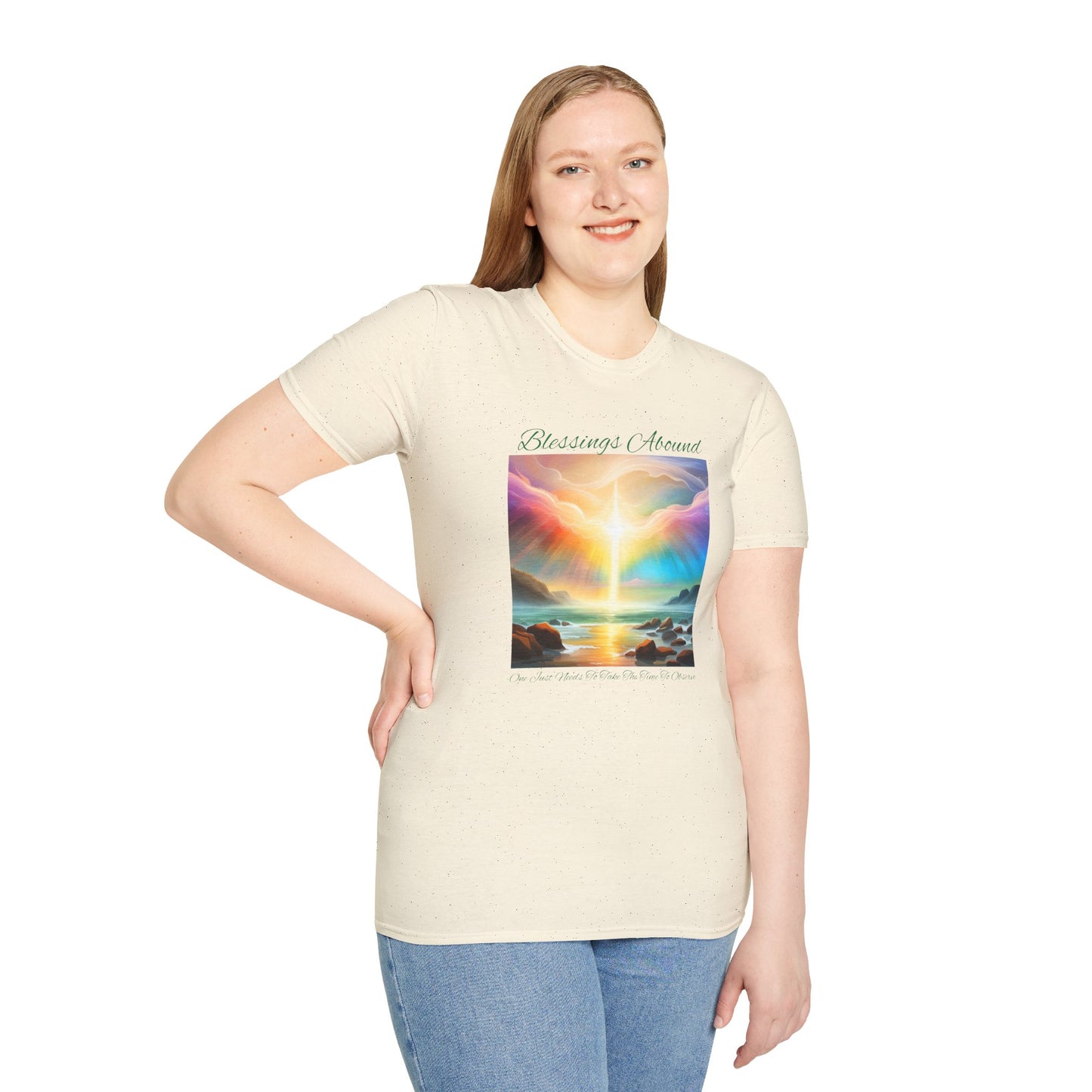 Blessings Abound - Unisex Softstyle T-Shirt - ZenGen USA