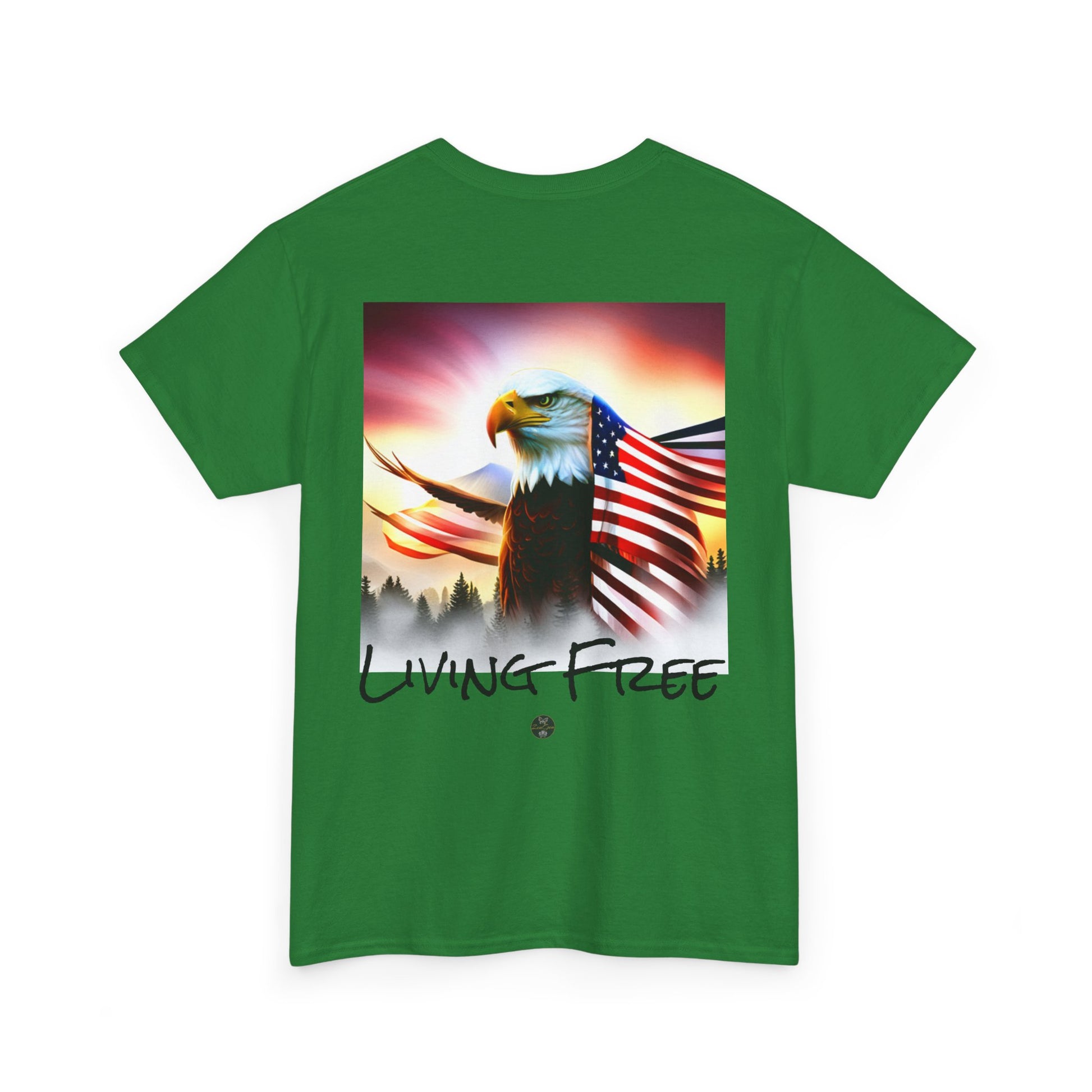 LIBERTY, Living Free - Unisex Heavy Cotton Tee - ZenGen USA - ZenGen USA