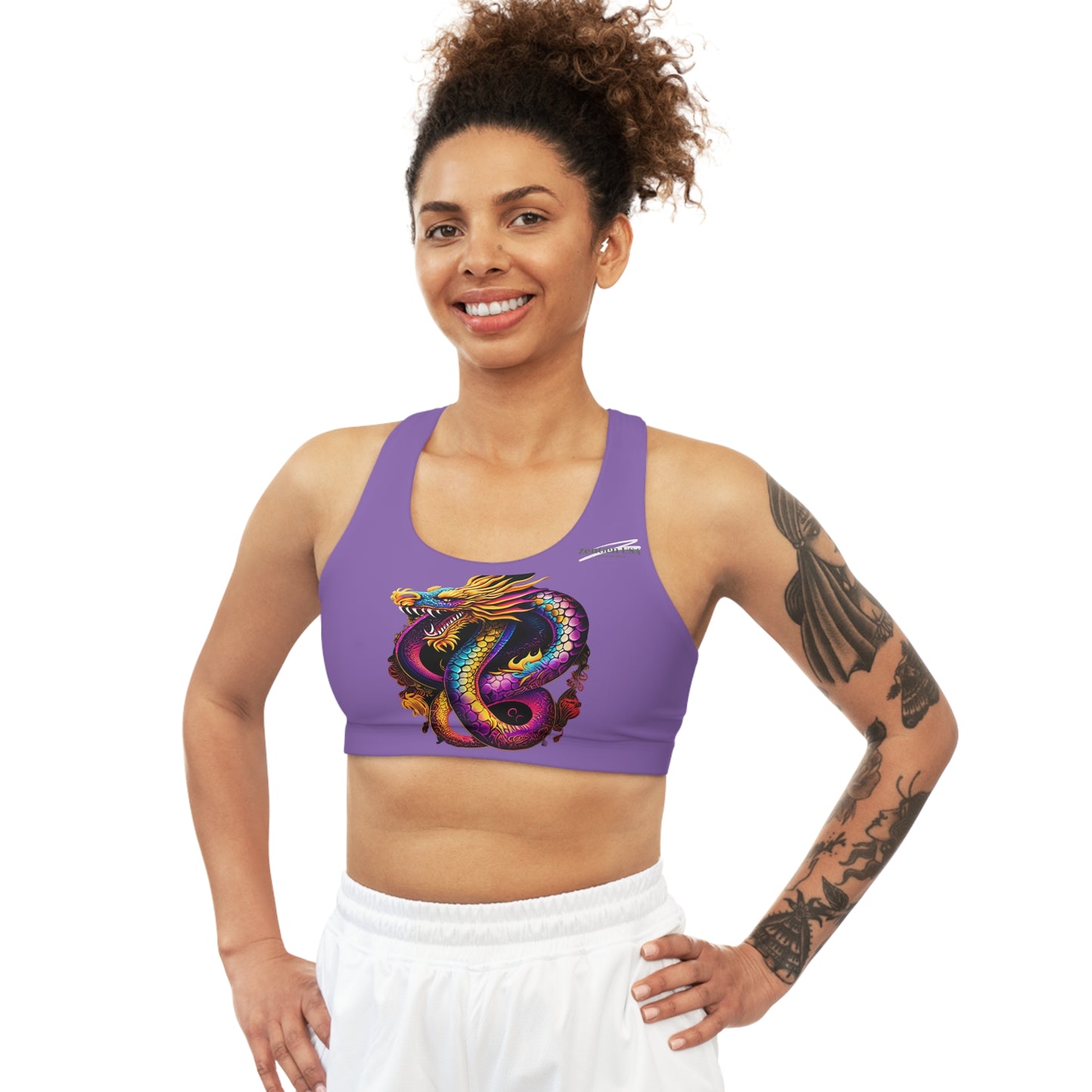 Dragon Sports Bra | Orchid | Rock Solid | ZenGen USA - ZenGen USA