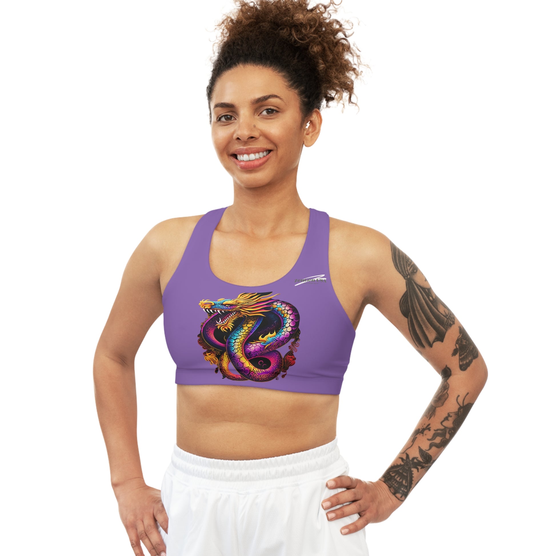 Dragon Sports Bra | Orchid | Rock Solid | ZenGen USA - ZenGen USA