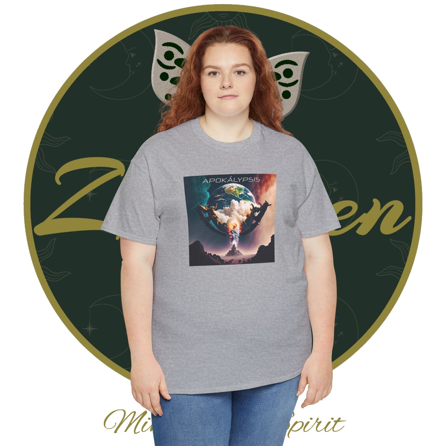 Apocalypse - 7th Seal Revelation 8:1 - Unisex Heavy Cotton Tee - Revelation Collection - ZenGen USA - ZenGen USA