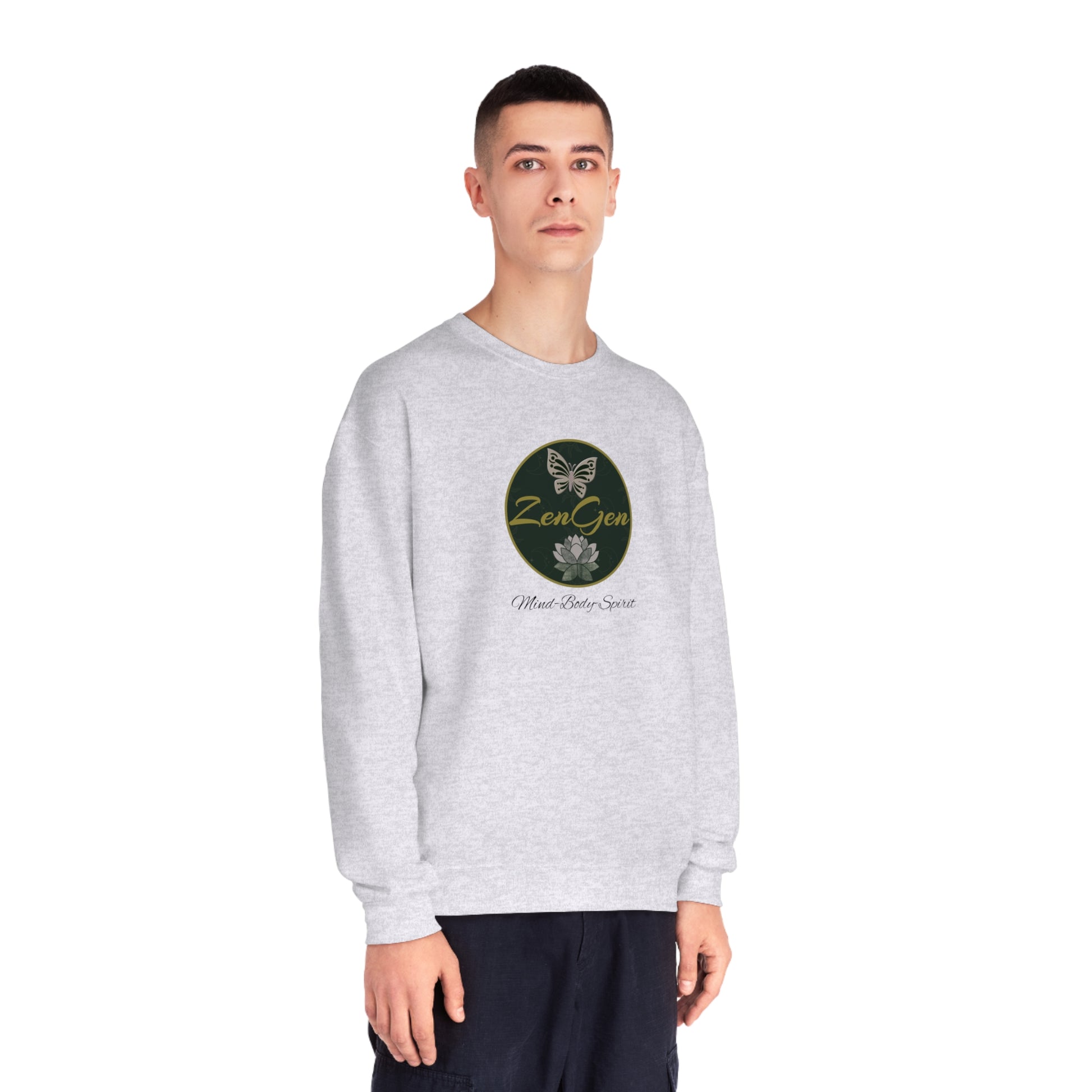 ZenGen Logo Sweatshirt - Unisex NuBlend® Crewneck Sweatshirt - ZenGen USA