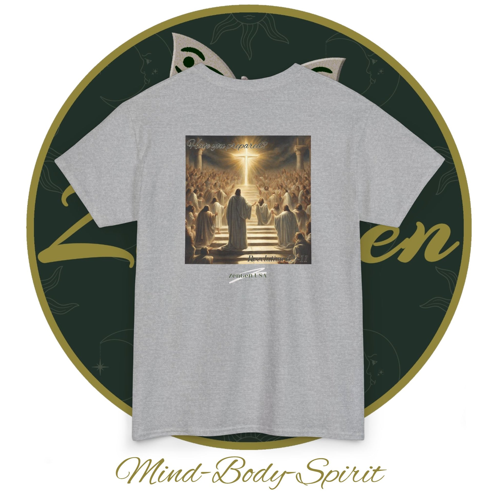 Apocalypse - 5th Seal Revelation 6:9-11 - Unisex Heavy Cotton Tee - Revelation Collection - ZenGen USA - ZenGen USA