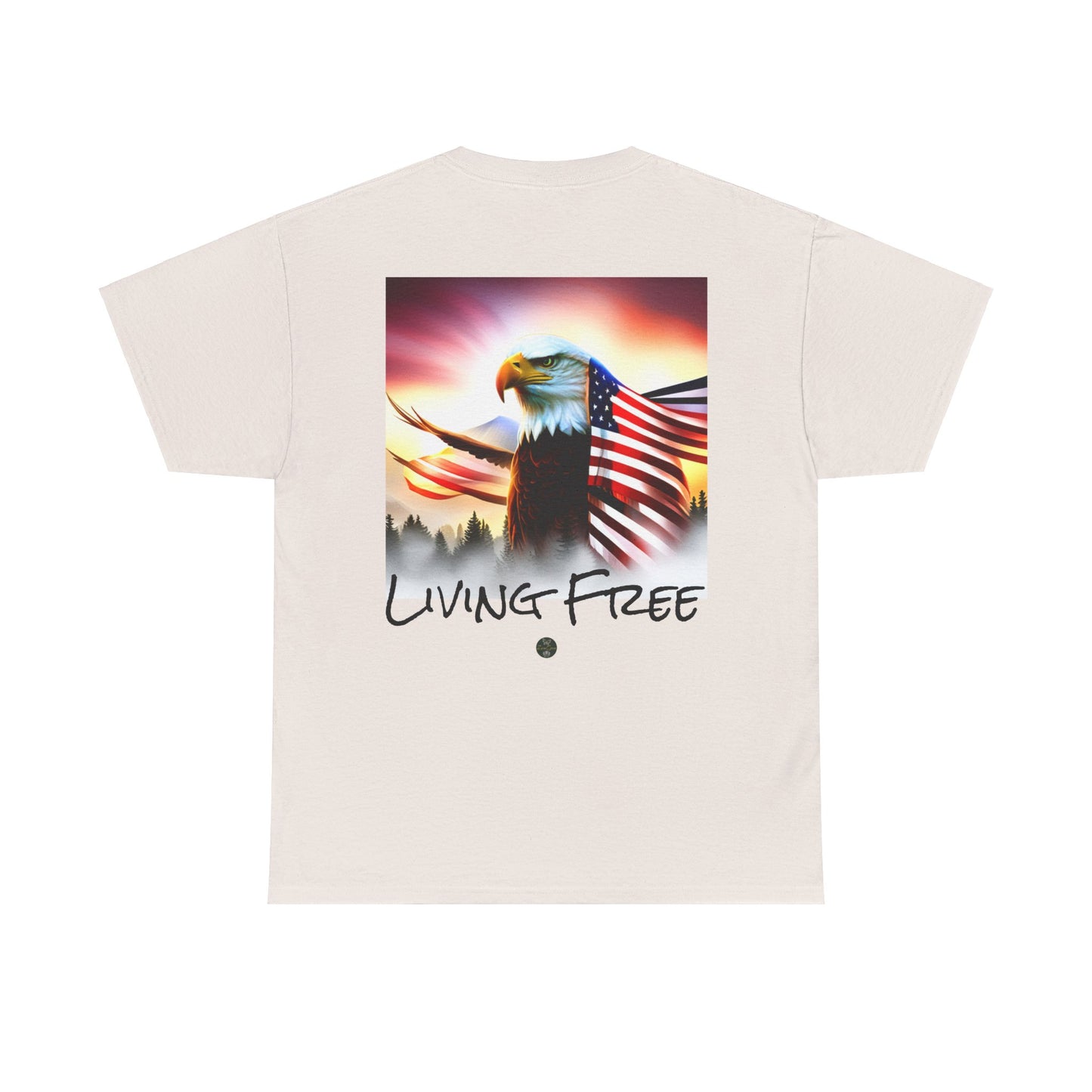 LIBERTY, Living Free - Unisex Heavy Cotton Tee - ZenGen USA - ZenGen USA