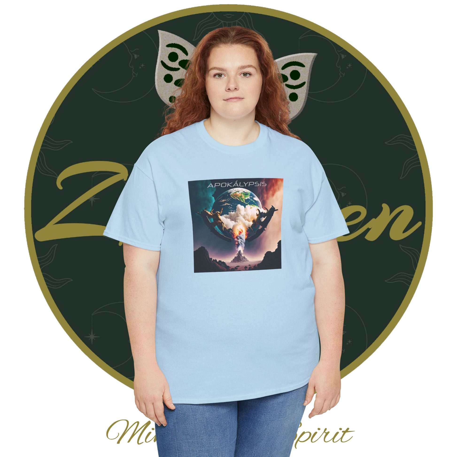 Apocalypse - 3rd Seal Revelation 6:5,6 - Unisex Heavy Cotton Tee - Revelation Collection - ZenGen USA - ZenGen USA