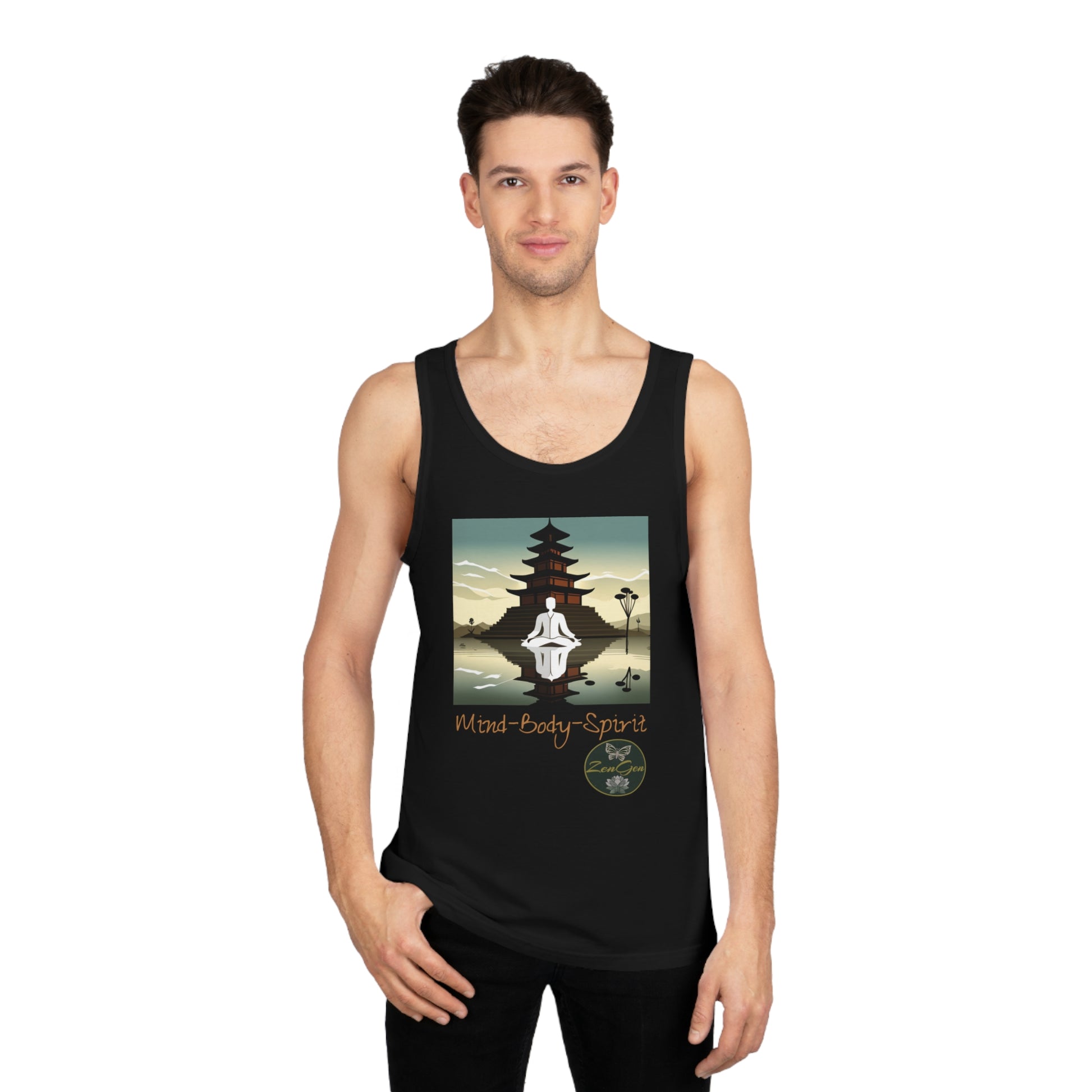 Mind-Body-Spirit, Unisex Softstyle™ Tank Top - ZenGen USA