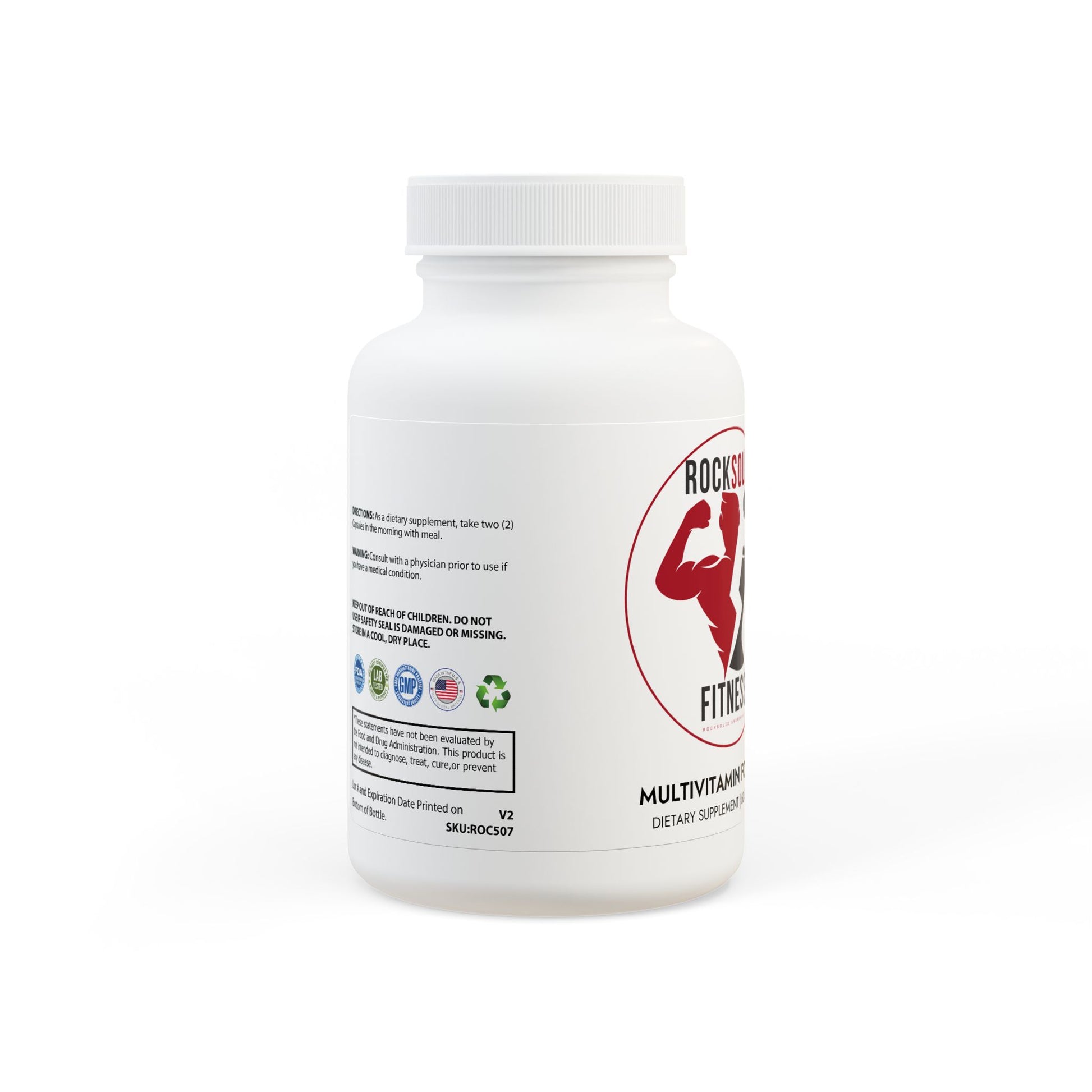 RockSolid Fitness Multivitamin for Men Supplement (60 Capsules) - ZenGen USA