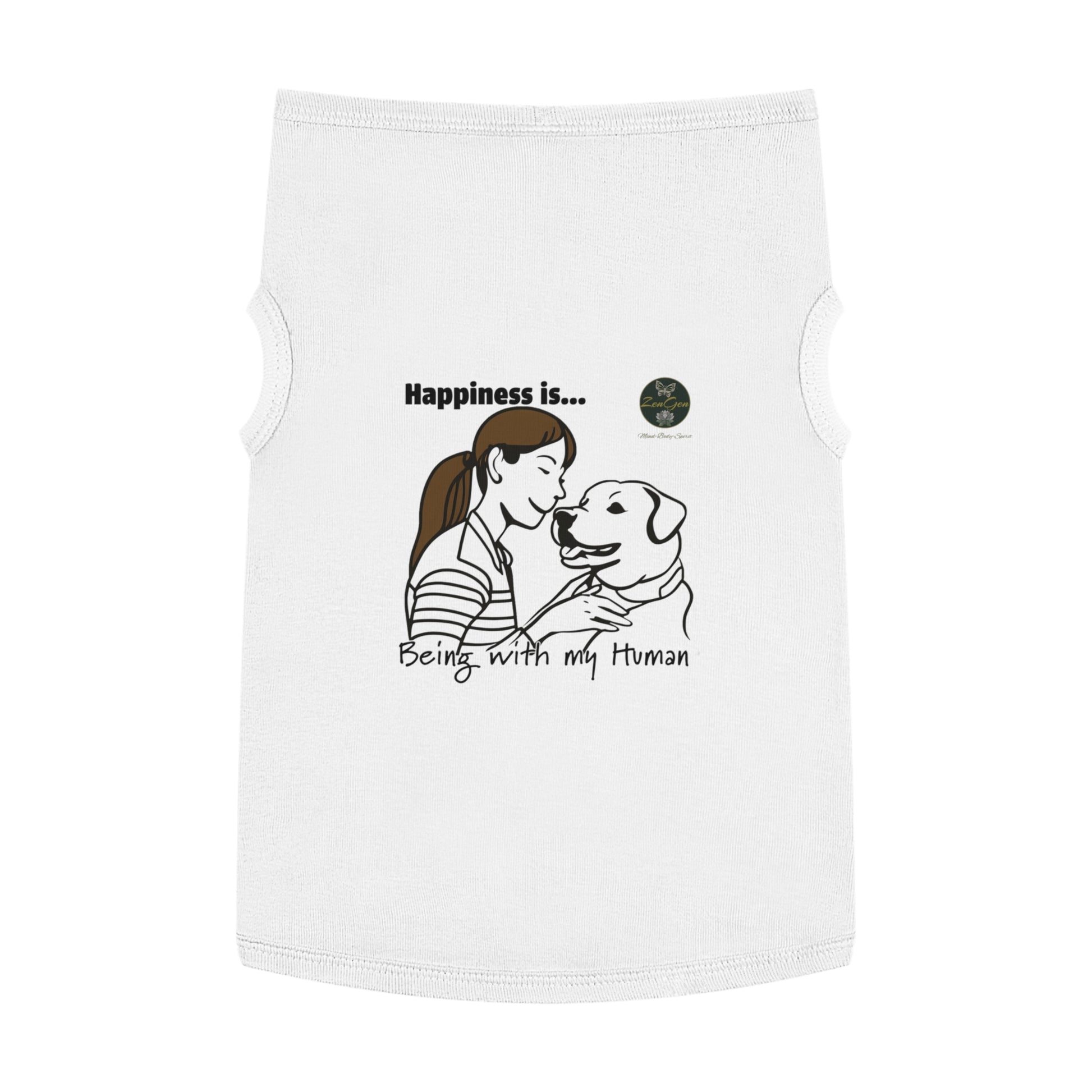 Pet Tank Top - Happiness is... ZenGen Furry Nation - ZenGen USA