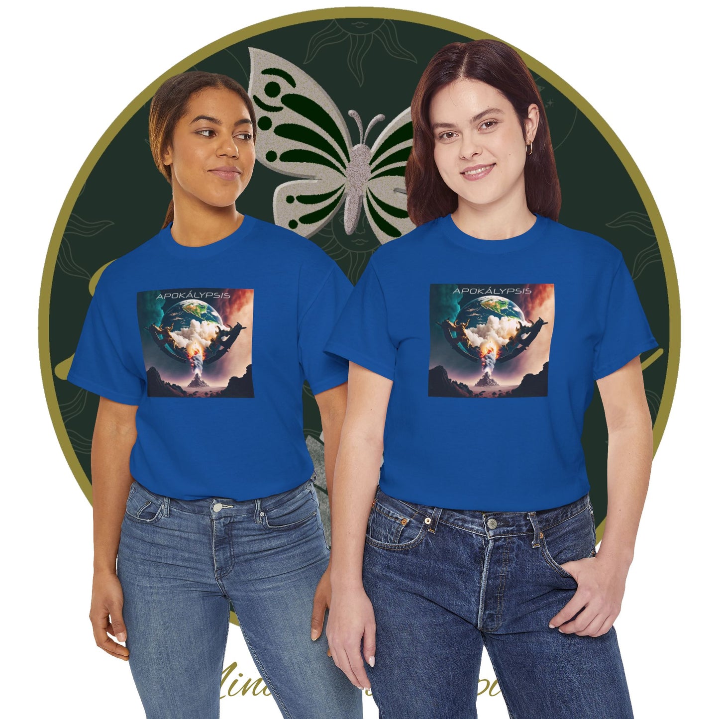 Apocalypse - 4th Seal Revelation 6:7,8 - Unisex Heavy Cotton Tee - Revelation Collection - ZenGen USA - ZenGen USA