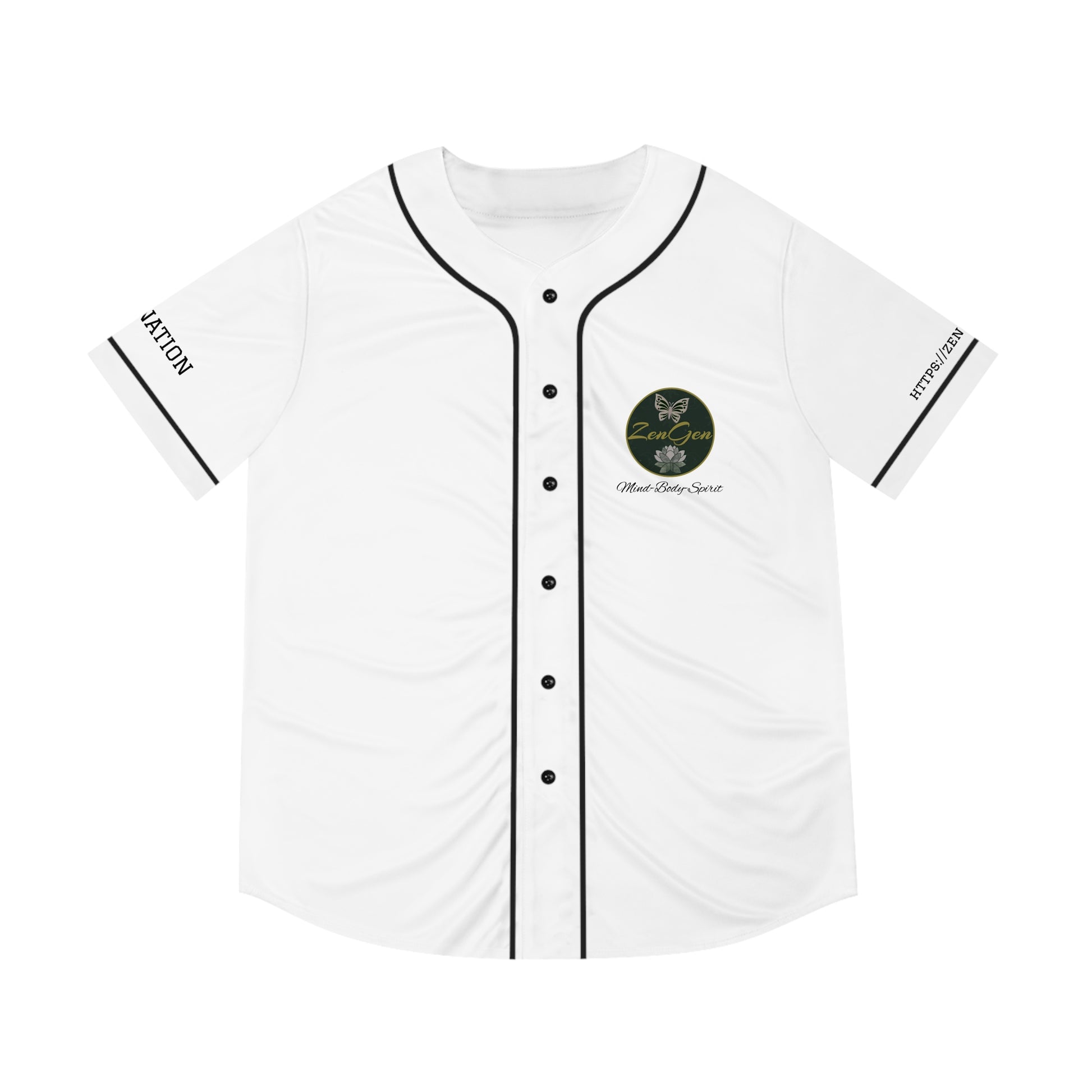 ZenGen BCOOL2EVERYBODY Men's Baseball Jersey - In White - ZenGen USA