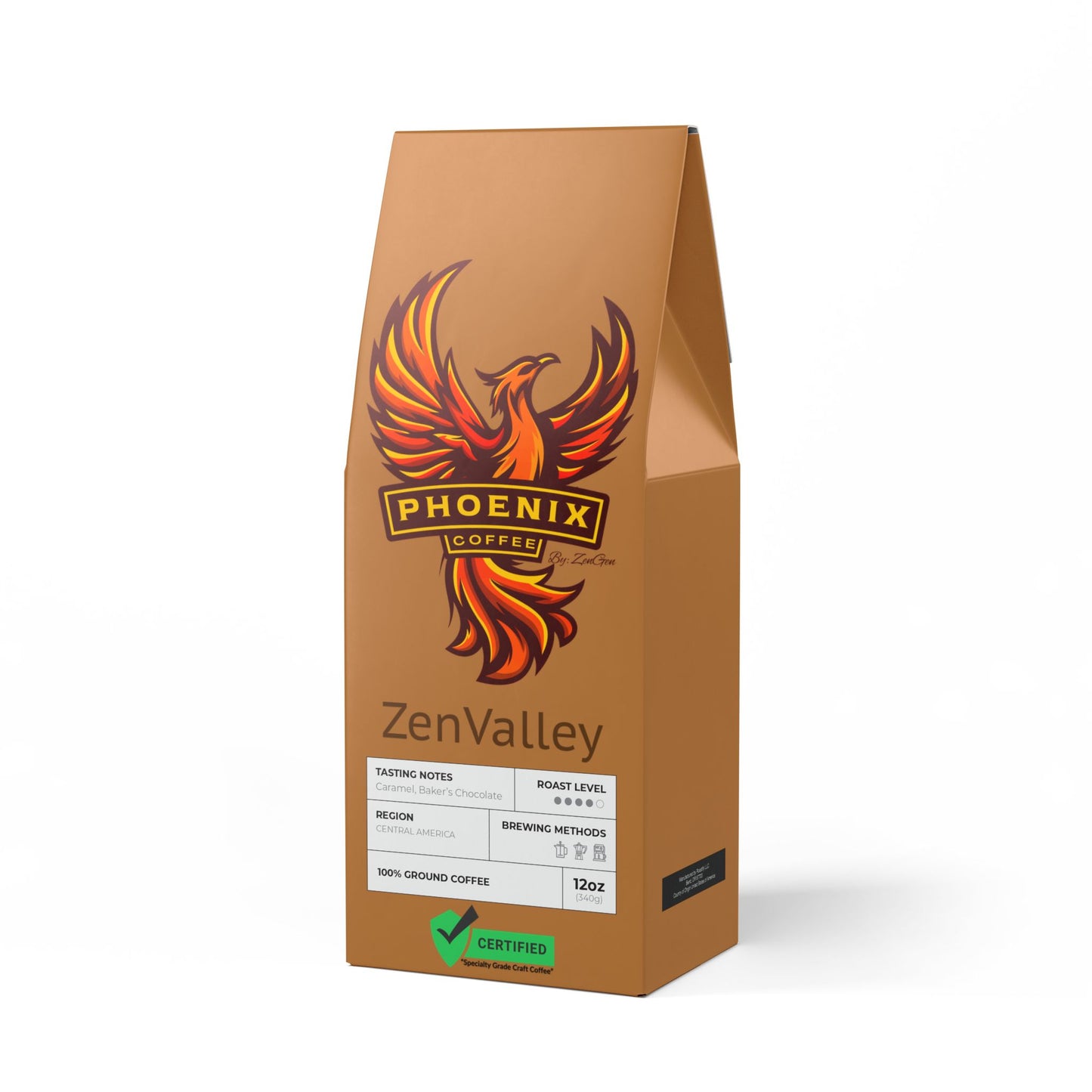 Phoenix Coffee by ZenGen: Zen Valley Coffee Blend (Medium-Dark Roast) - ZenGen USA