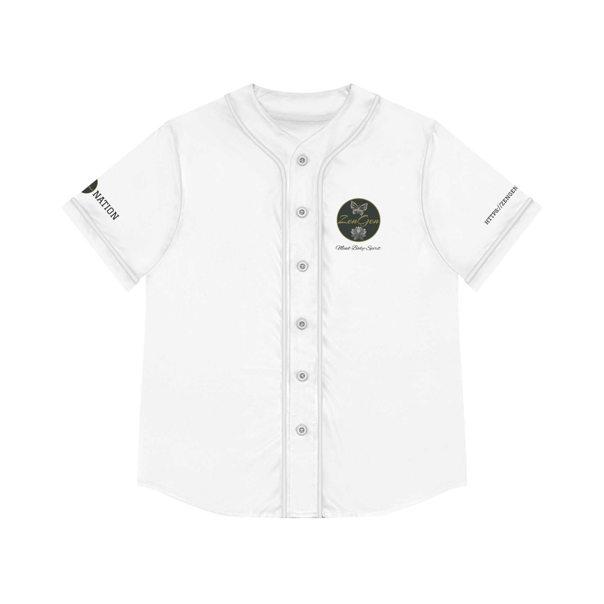 ZenGen BCOOL2EVERYBODY Women's Baseball Jersey - In White - ZenGen USA