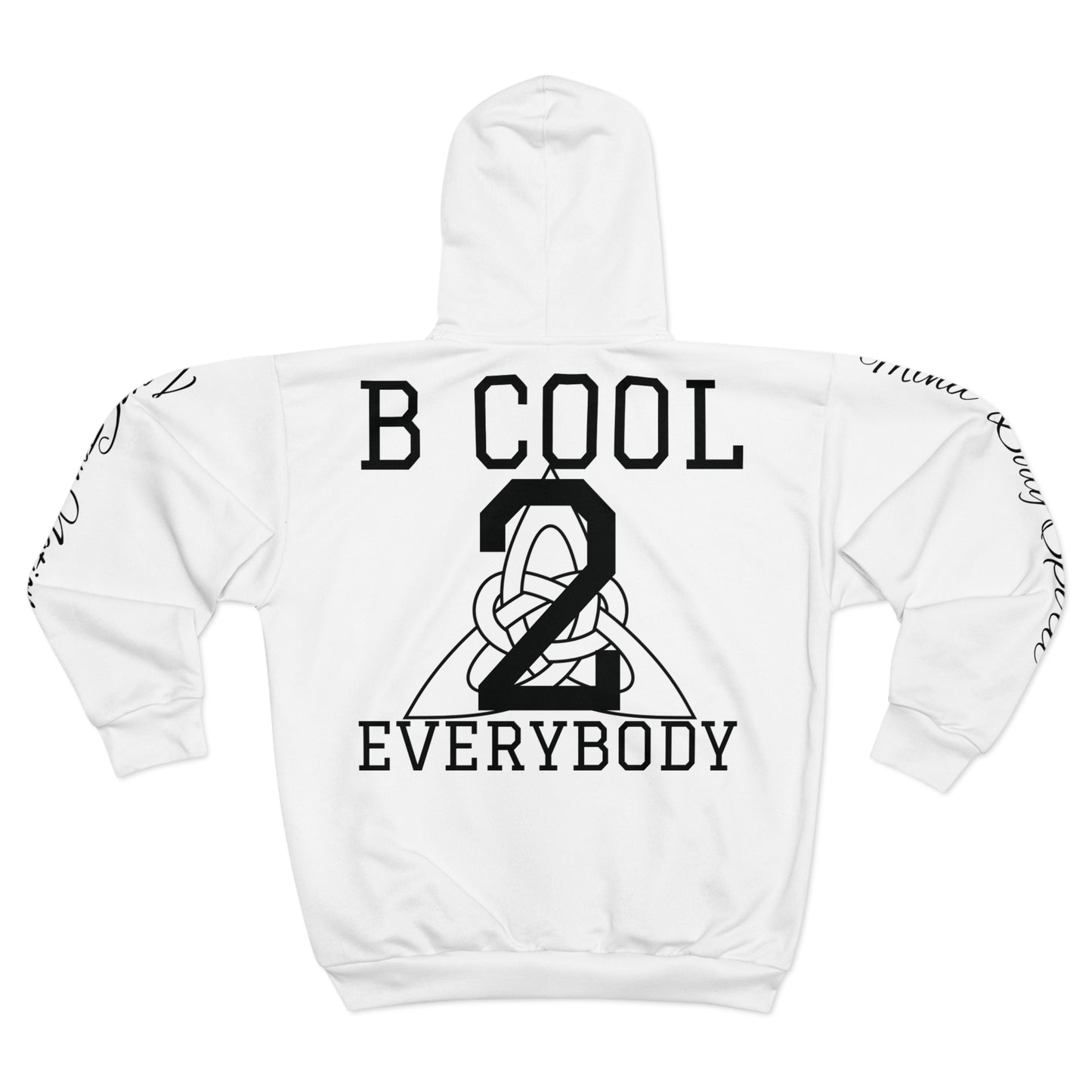 Generation ZenGen - White Unisex Zip Hoodie - ZenGen USA