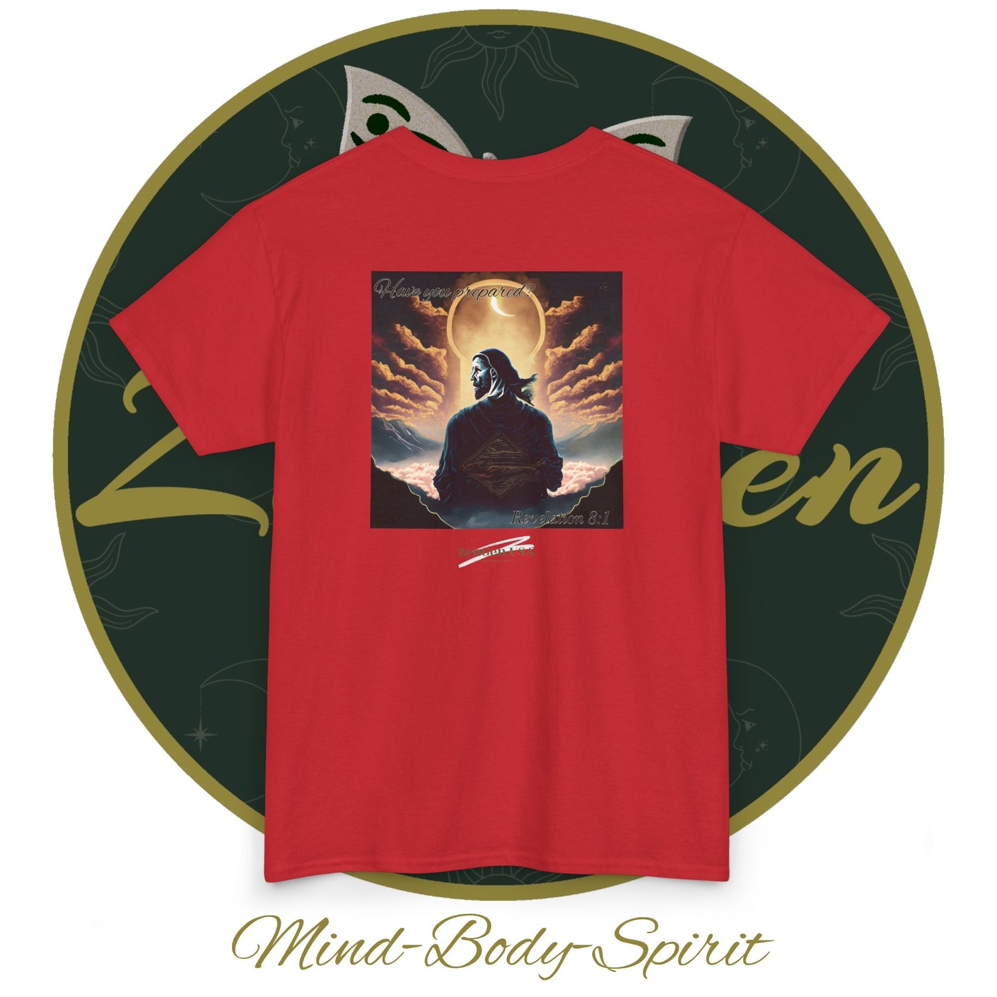 Apocalypse - 7th Seal Revelation 8:1 - Unisex Heavy Cotton Tee - Revelation Collection - ZenGen USA - ZenGen USA