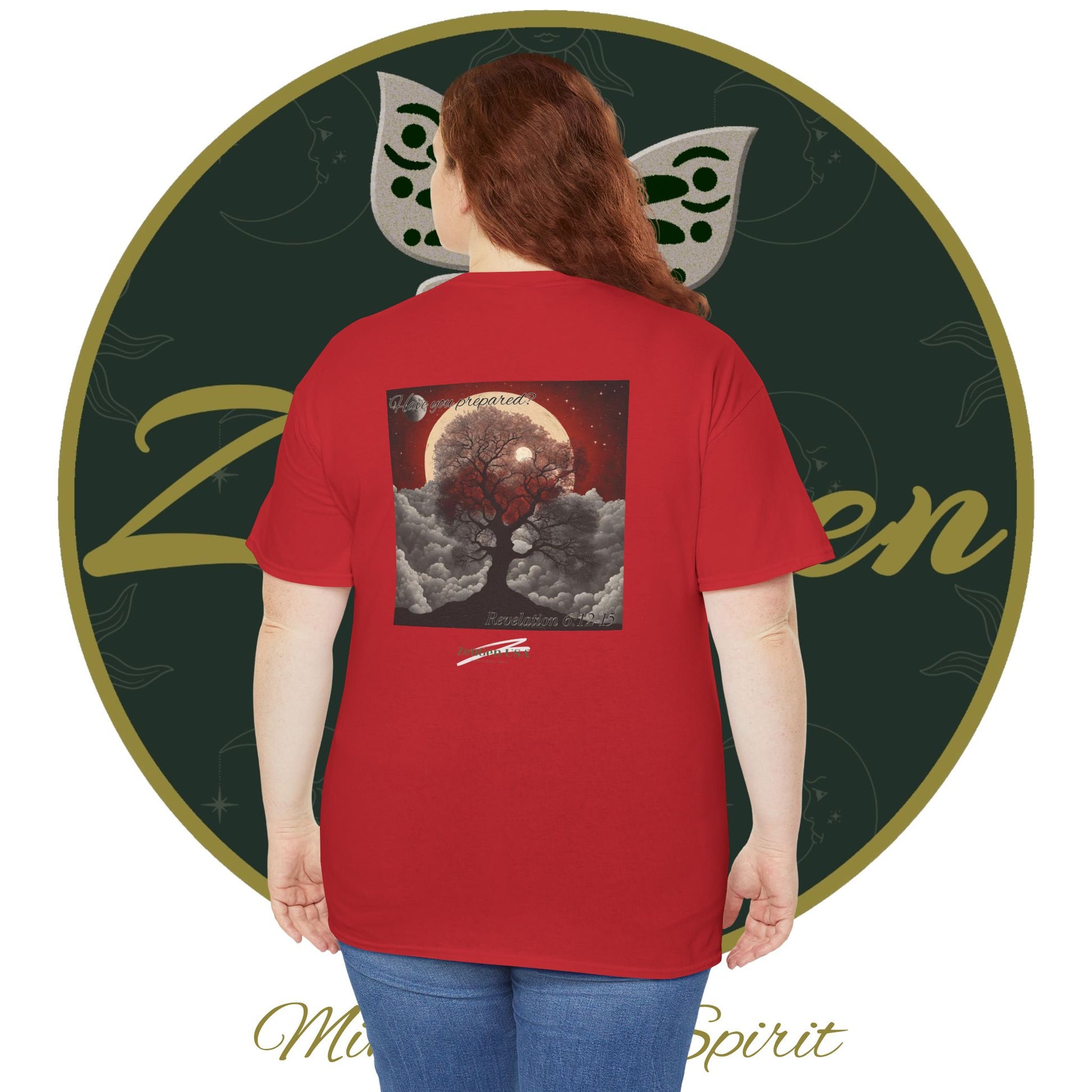 Apocalypse - 6th Seal Revelation 6:12-15 - Unisex Heavy Cotton Tee - Revelation Collection - ZenGen USA - ZenGen USA