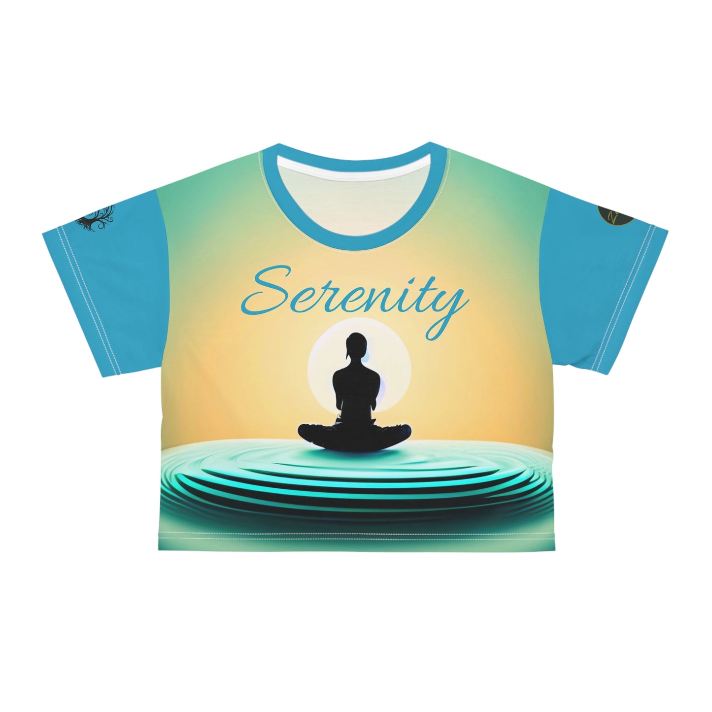 Crop Tee - Serenity - ZenGen USA - ZenGen USA