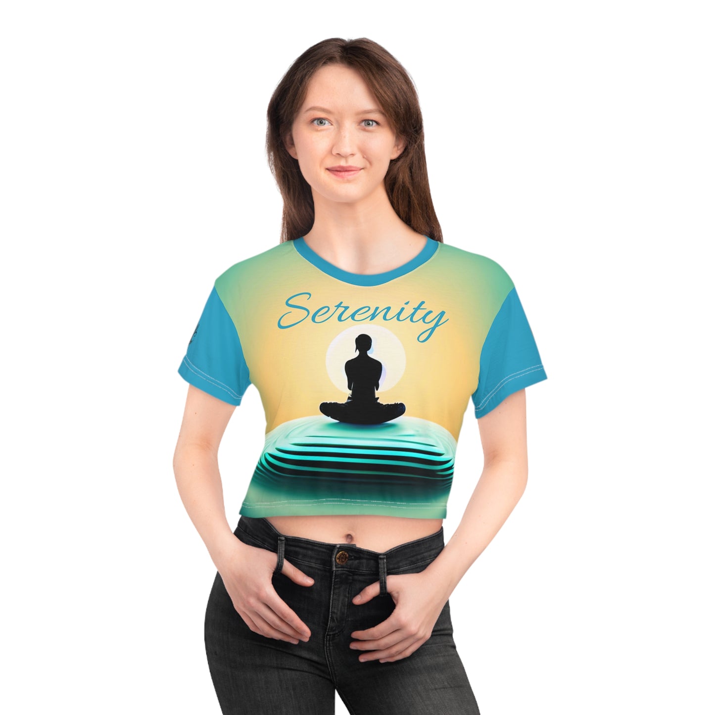 Crop Tee - Serenity - ZenGen USA - ZenGen USA