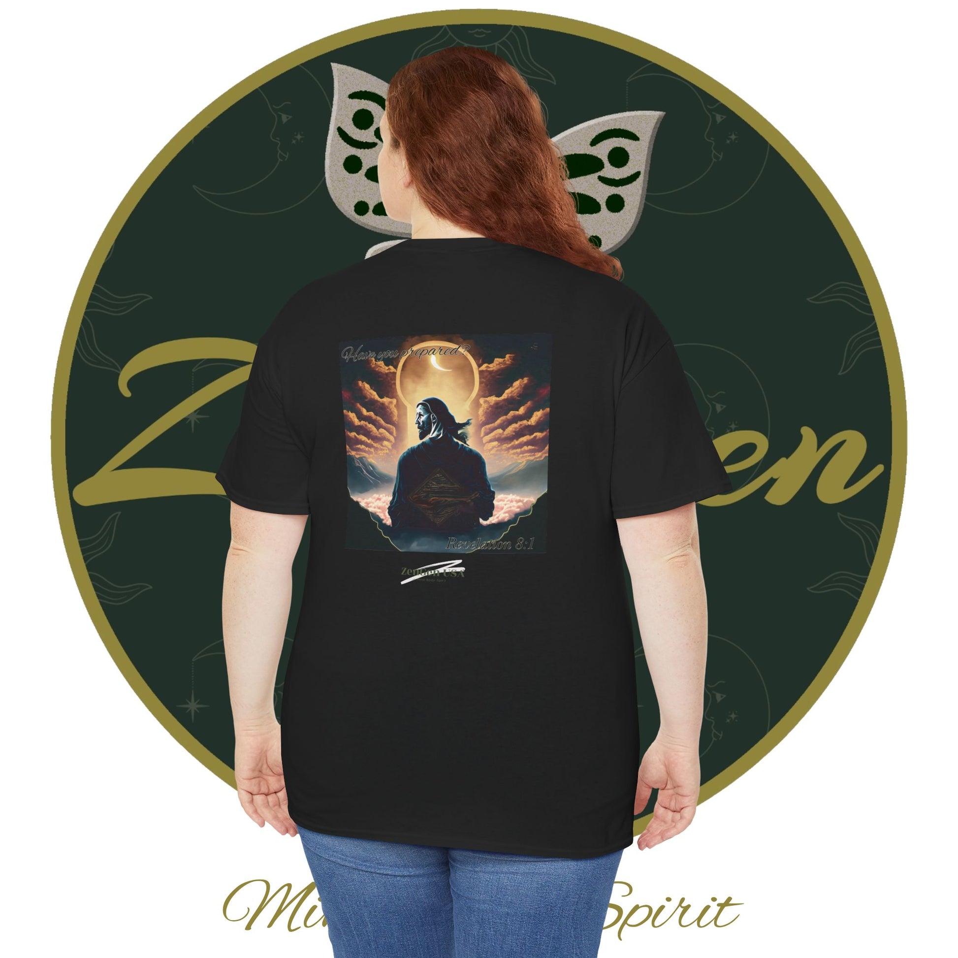 Apocalypse - 7th Seal Revelation 8:1 - Unisex Heavy Cotton Tee - Revelation Collection - ZenGen USA - ZenGen USA