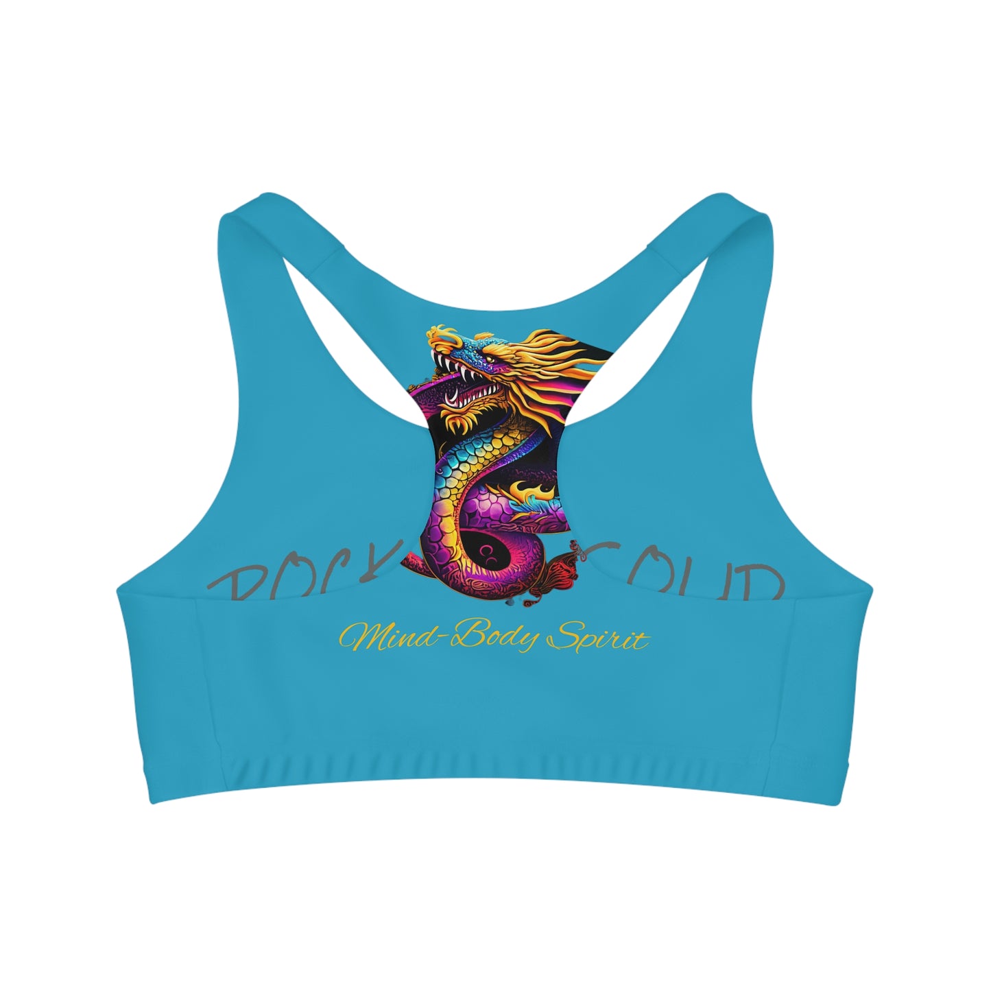 Dragon Sports Bra | Turquoise | Rock Solid | ZenGen USA - ZenGen USA