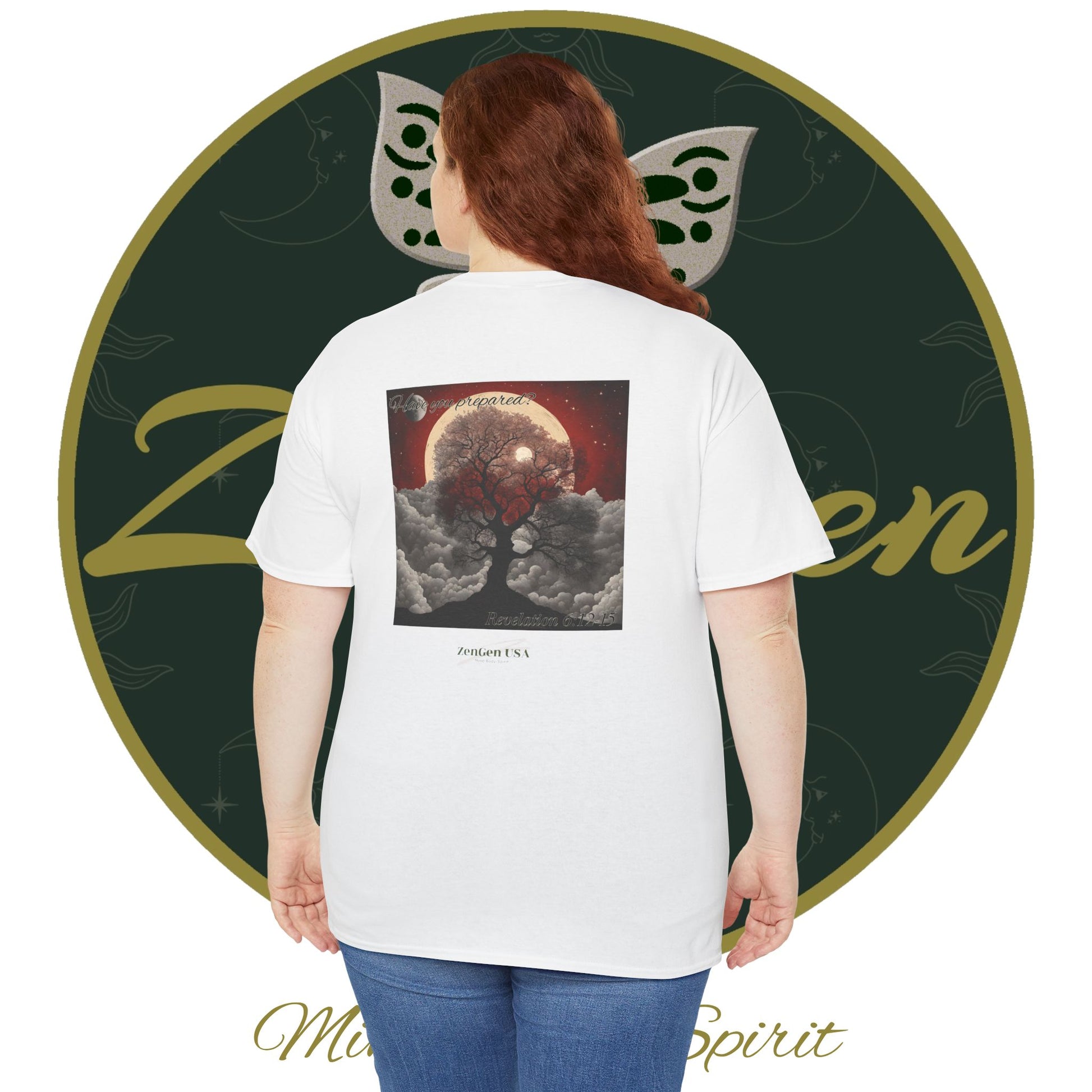 Apocalypse - 6th Seal Revelation 6:12-15 - Unisex Heavy Cotton Tee - Revelation Collection - ZenGen USA - ZenGen USA